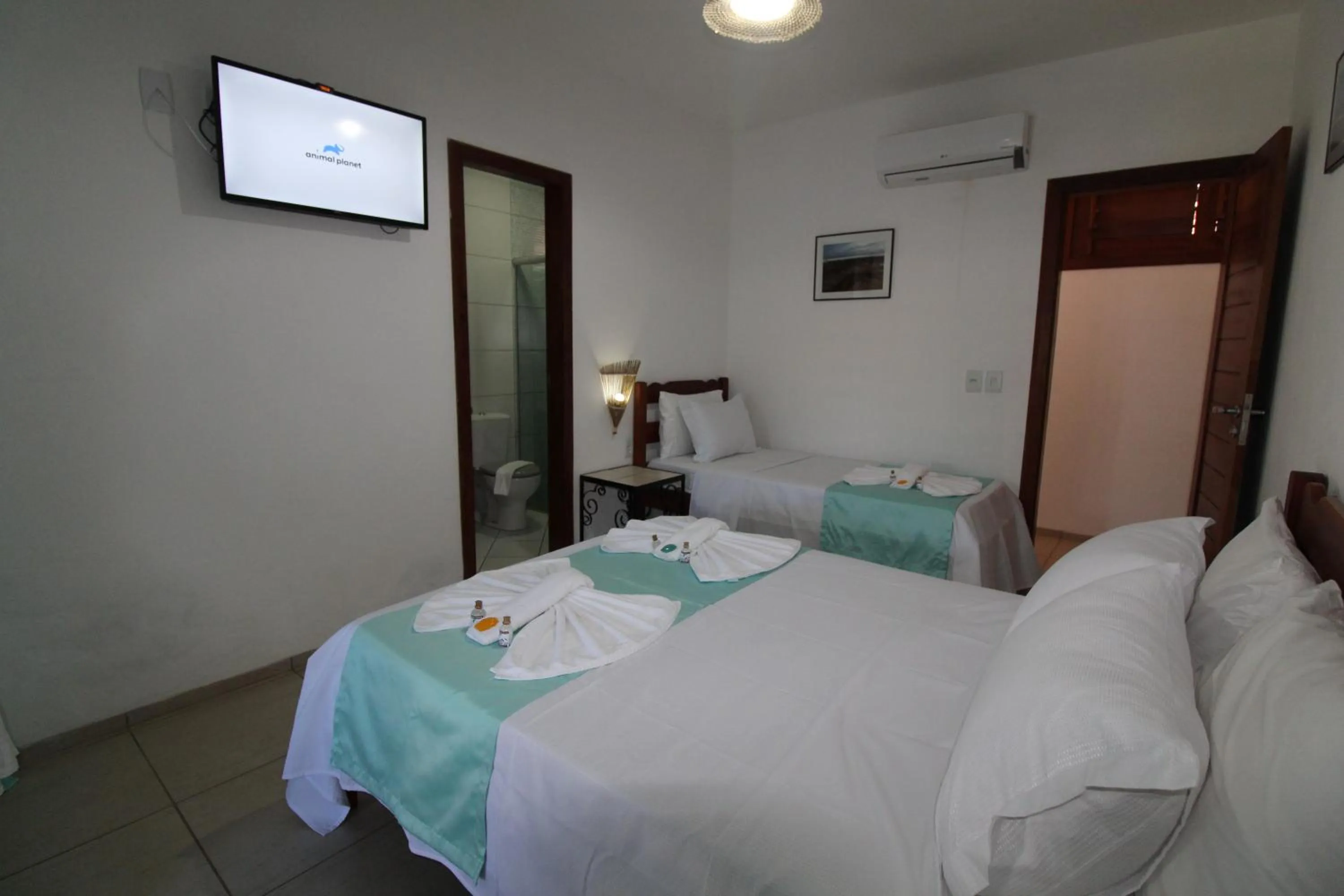 Bed in Hotel Pousada 360