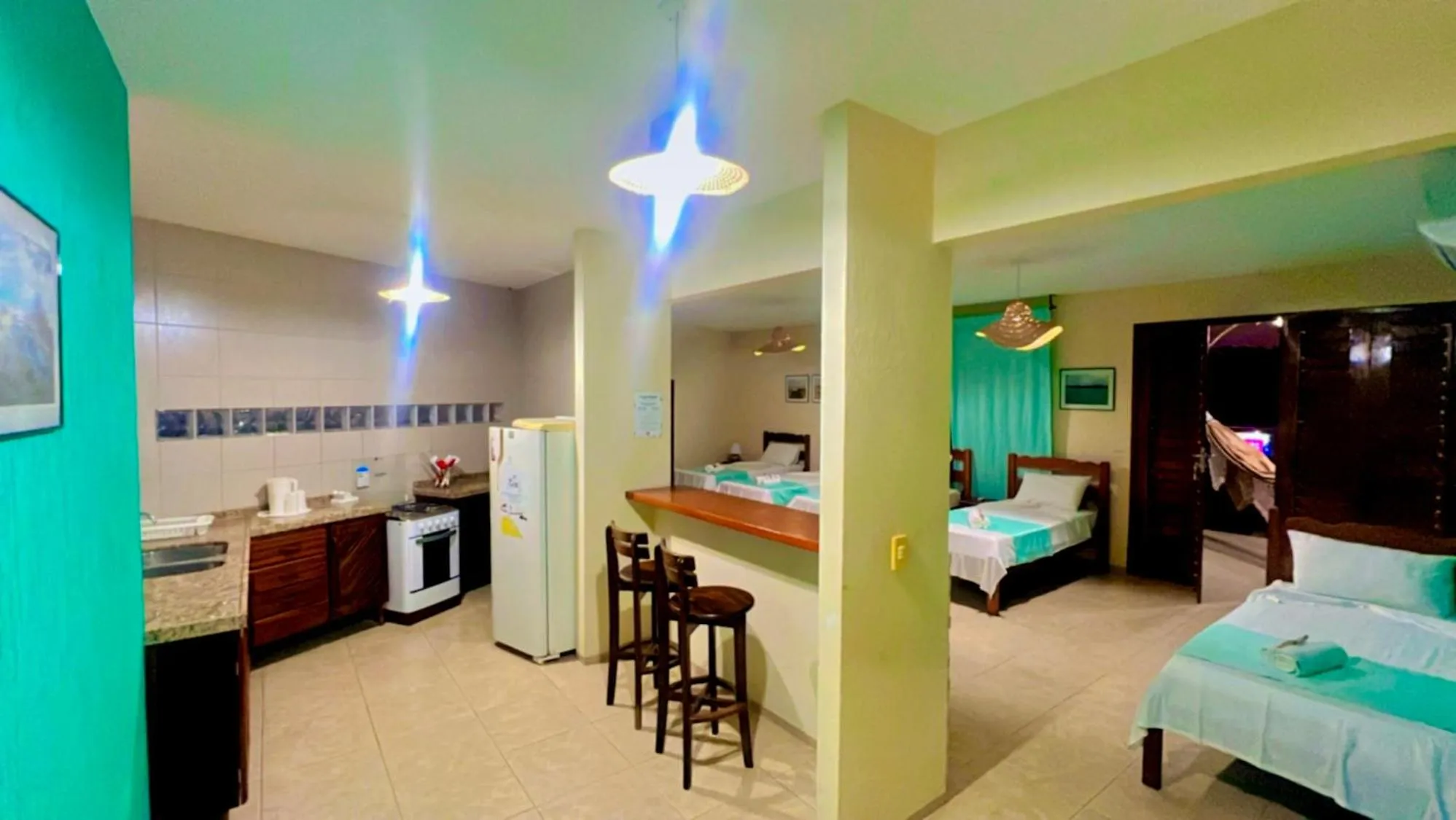 Bed in Hotel Pousada 360