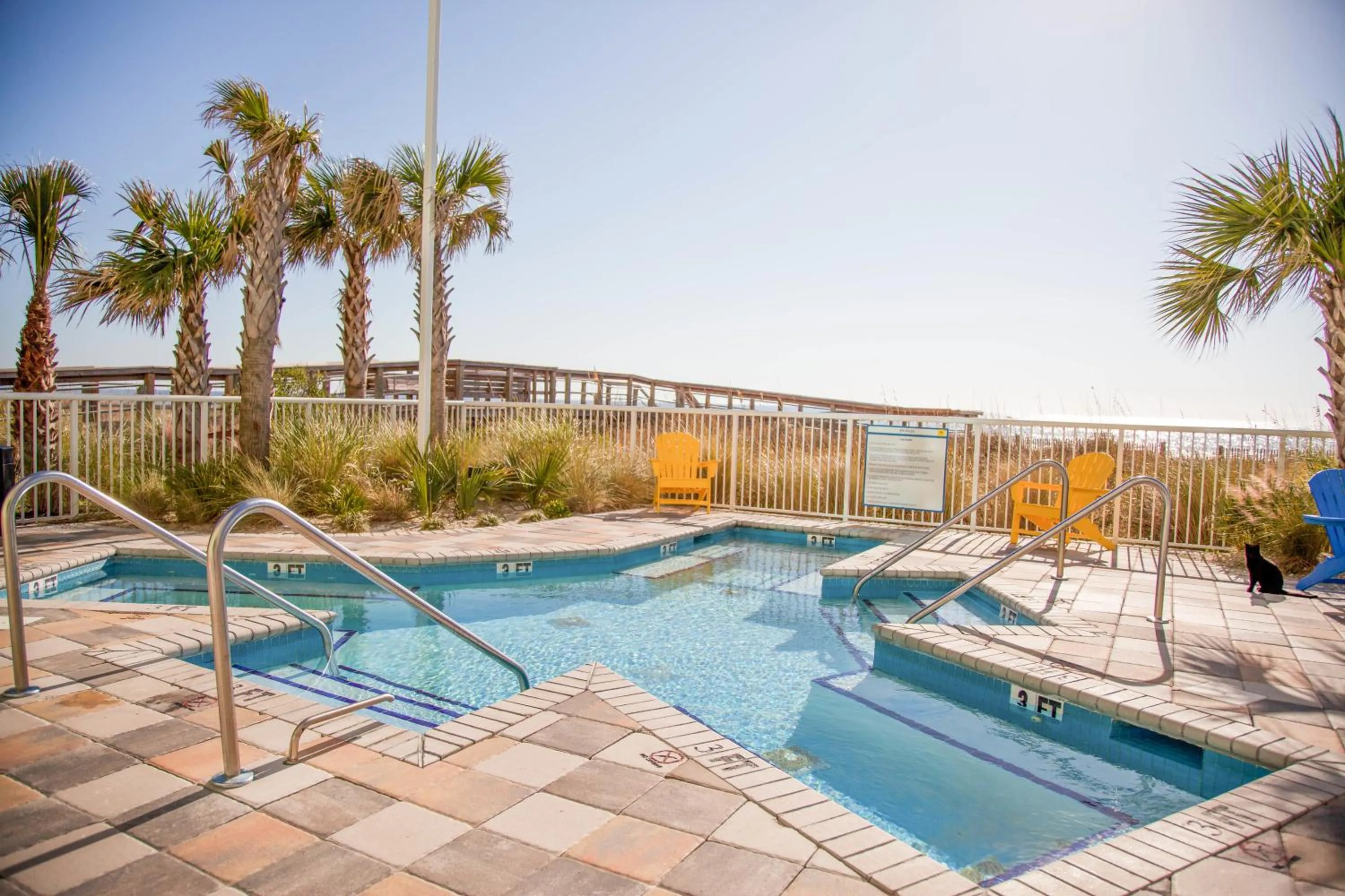 Swimming pool in Towers at North Myrtle Beach