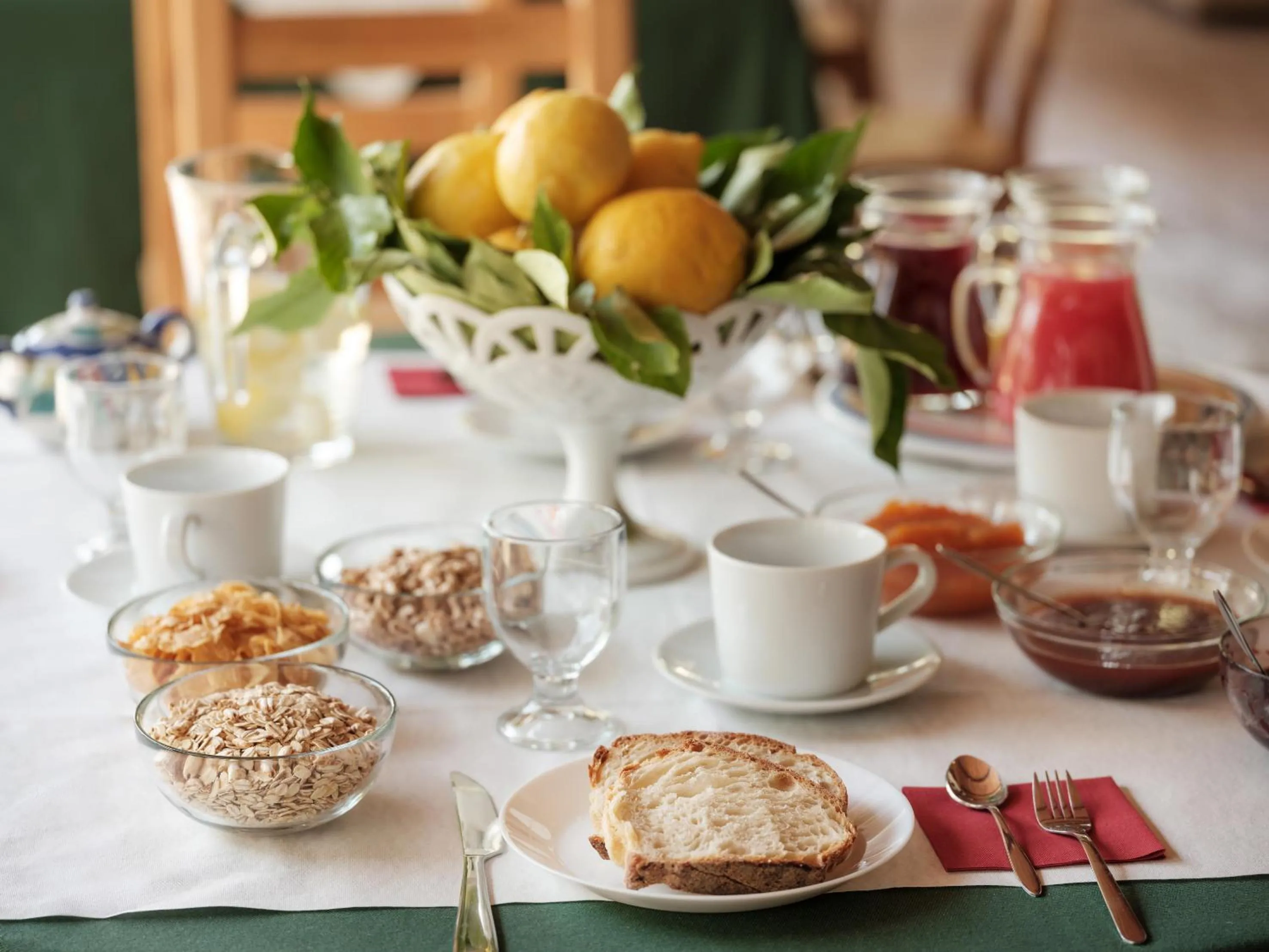 Food and drinks in Casa Consalvo B&b