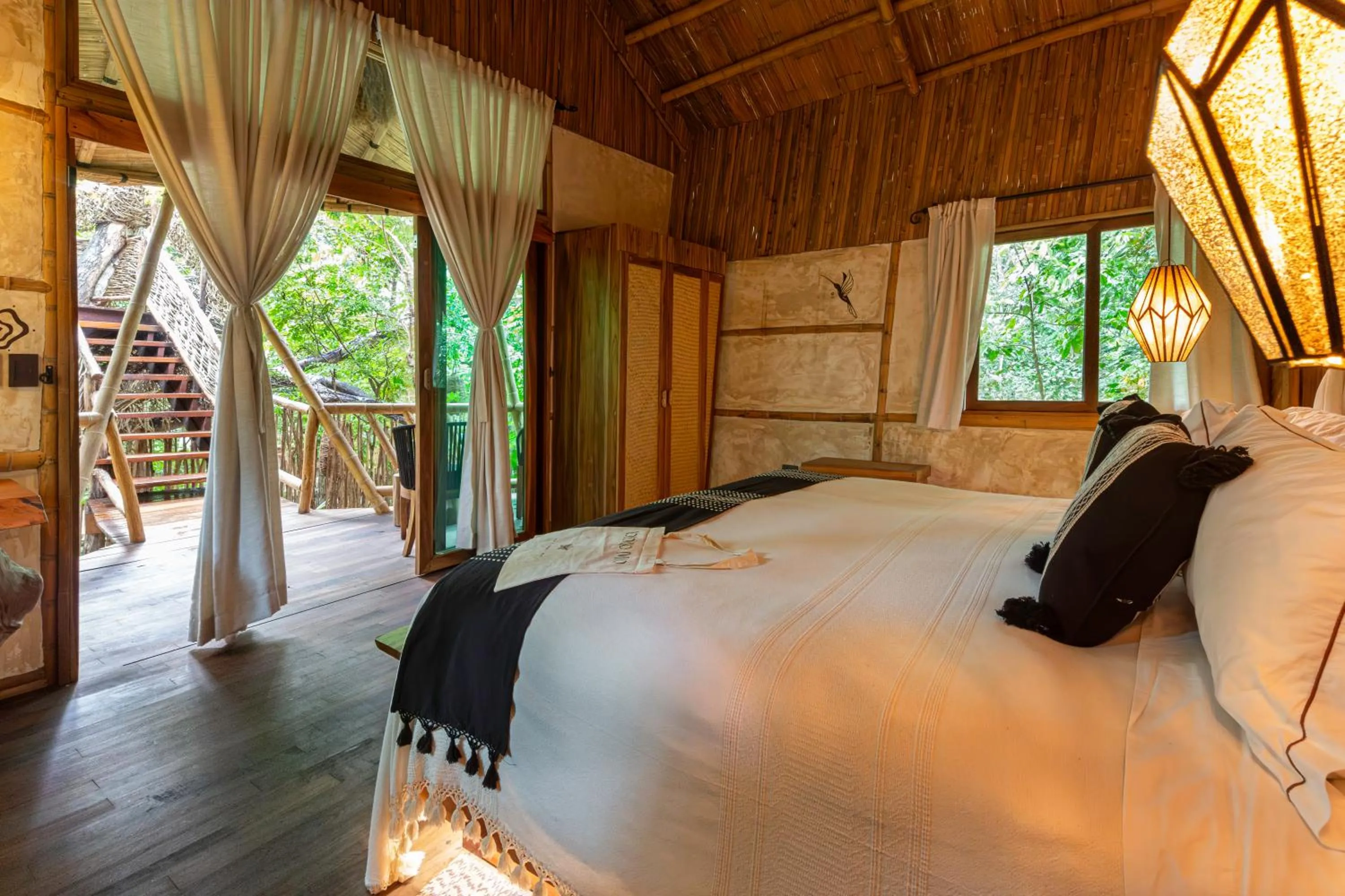 Bed in Kokoro Mio Hotel & Wellnes