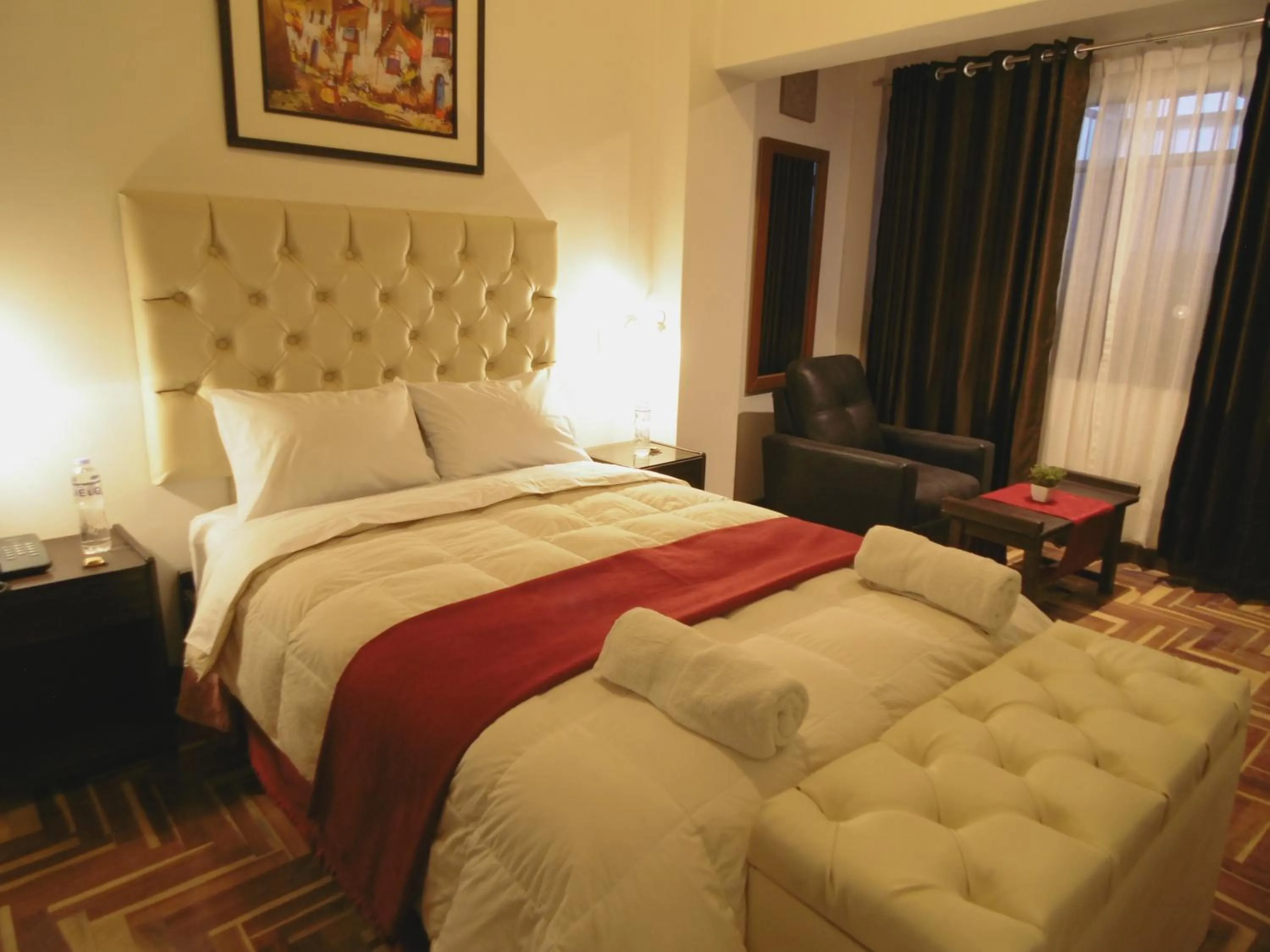 Bed in Hotel Montecristo Cusco