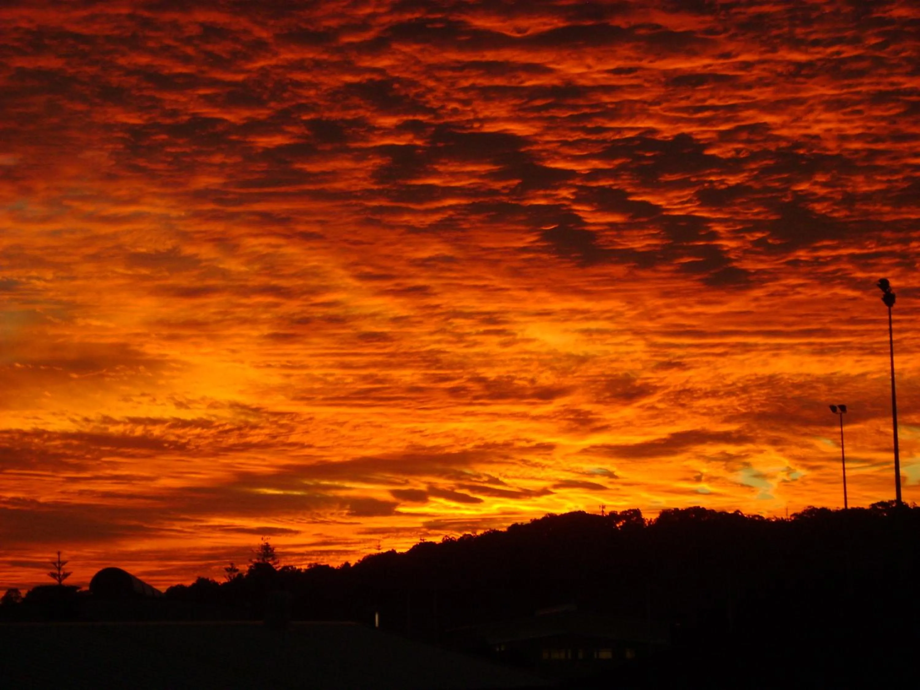 Sunset in Catlins Newhaven Holiday Park