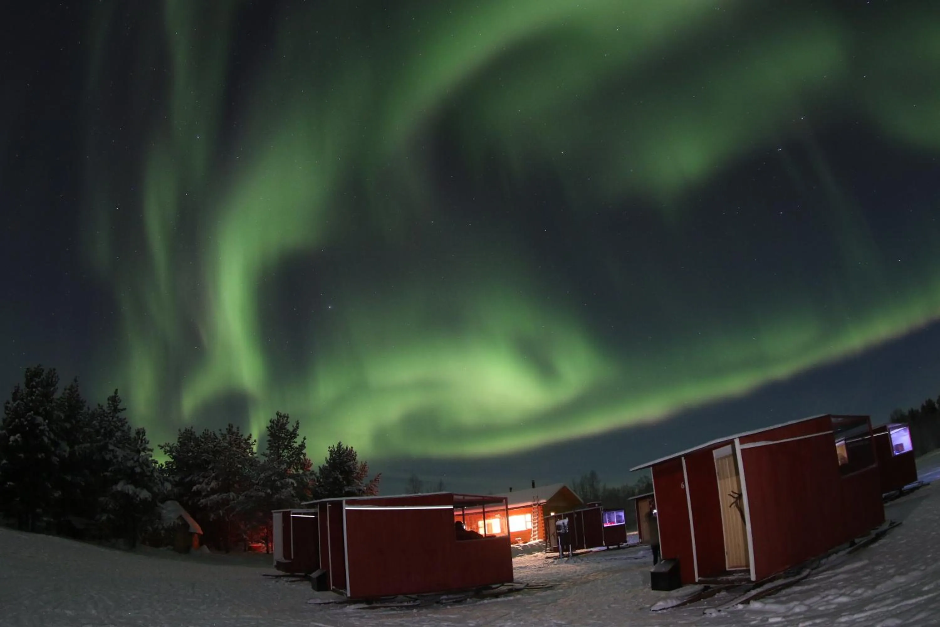 Property building in Lake Inari Mobile Cabins