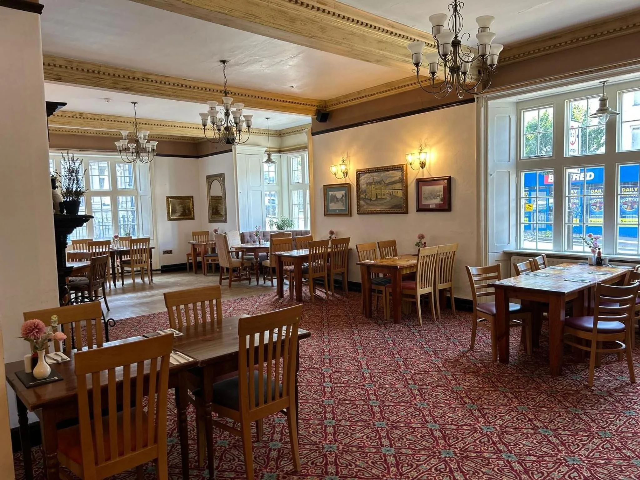 Dining area in The Bull Hotel
