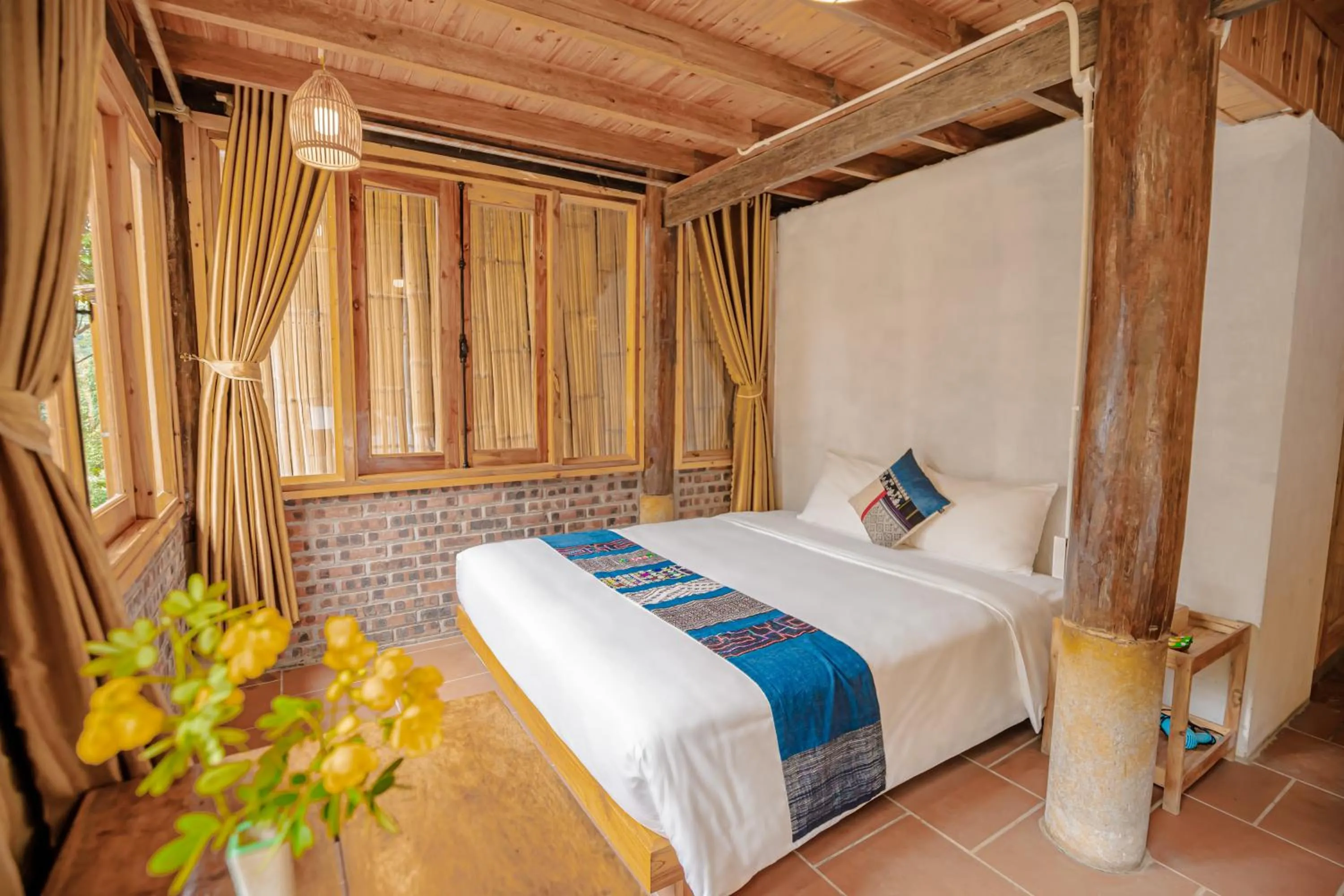 Bed in Healing Homestay Sapa