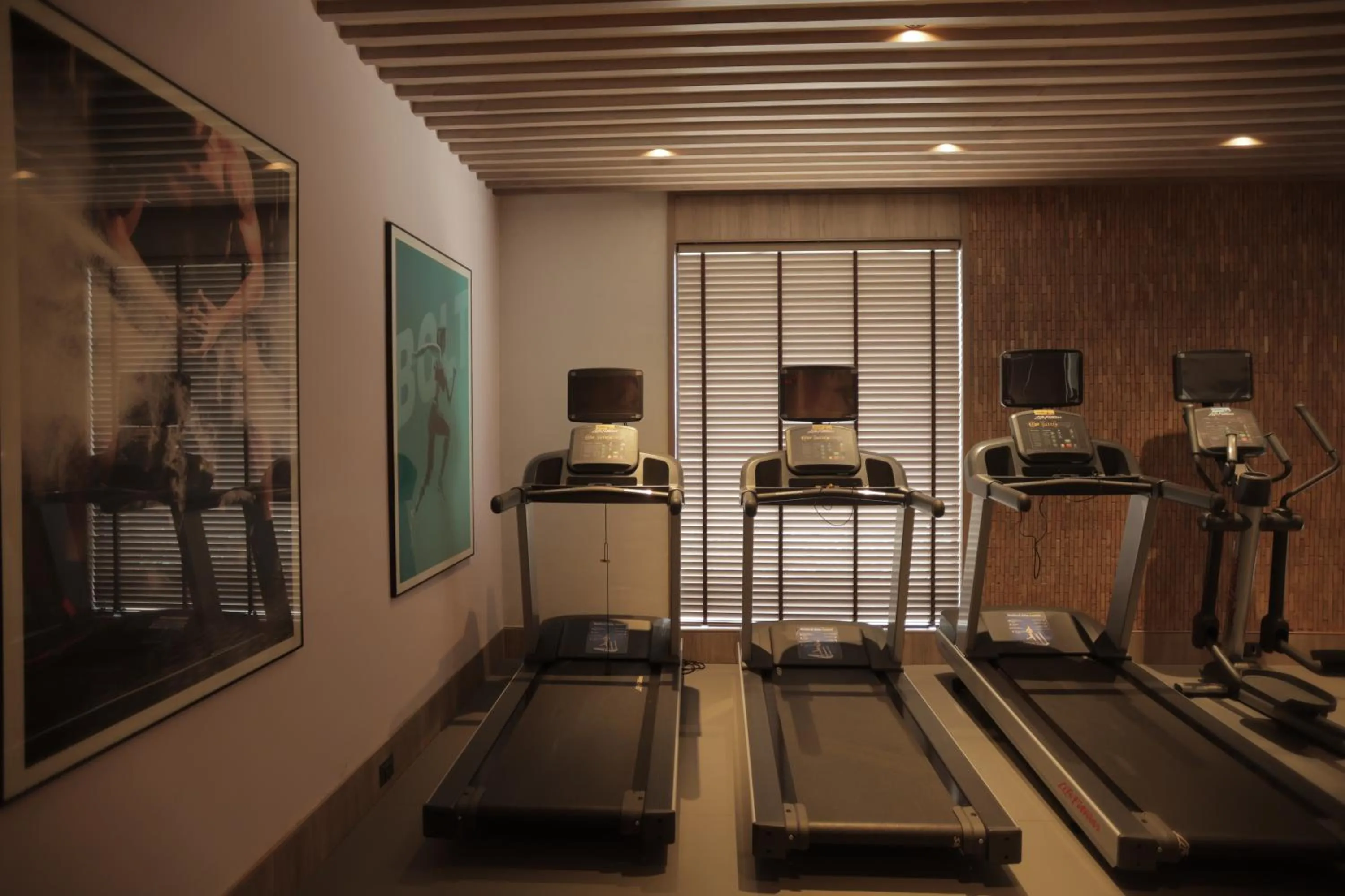 Fitness centre/facilities in Radisson Resort Hatgad Saputara