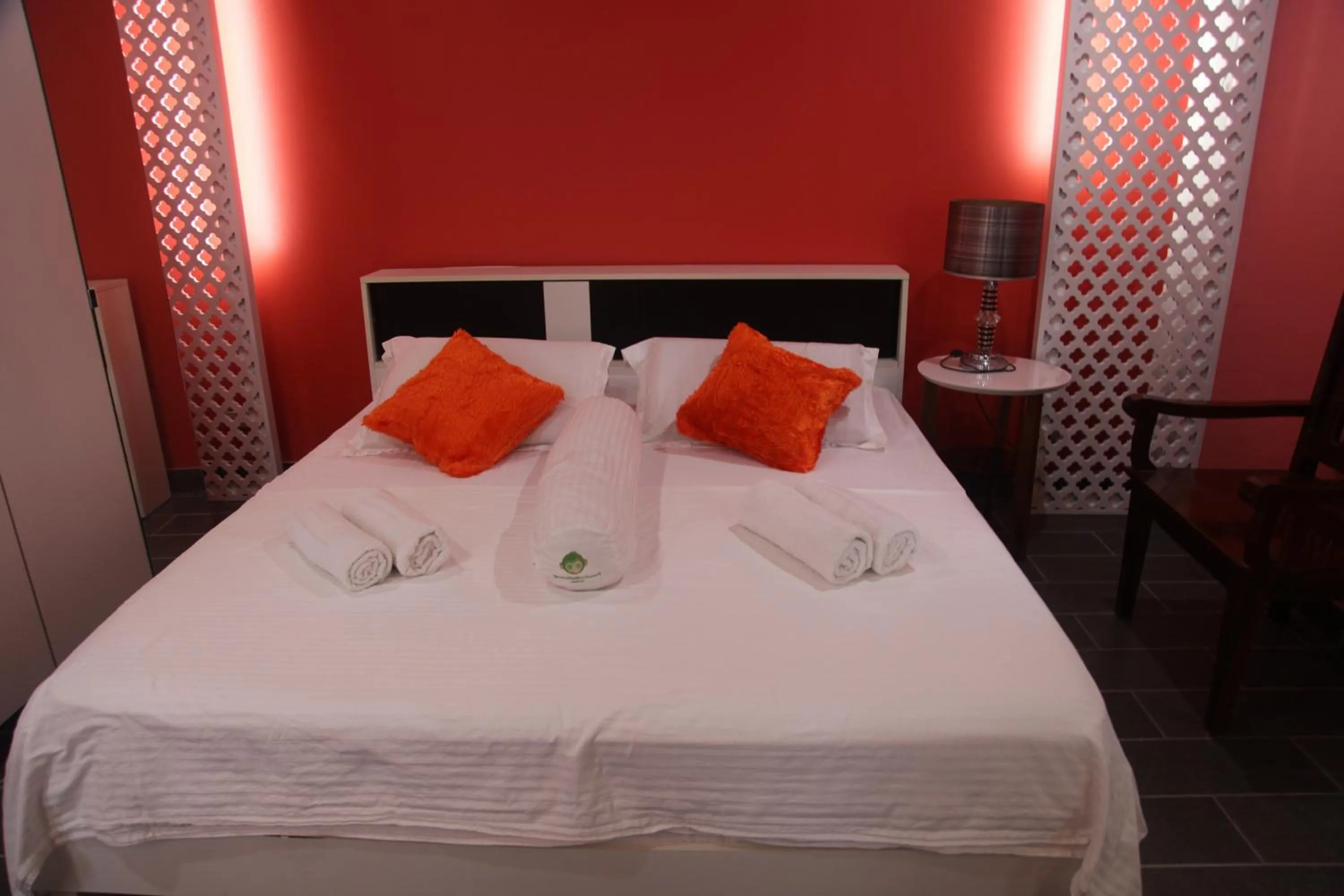 Bed in Green Monkey Resort Boracay