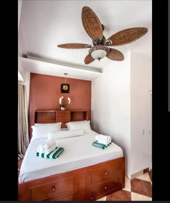 Bed in Green Monkey Resort Boracay