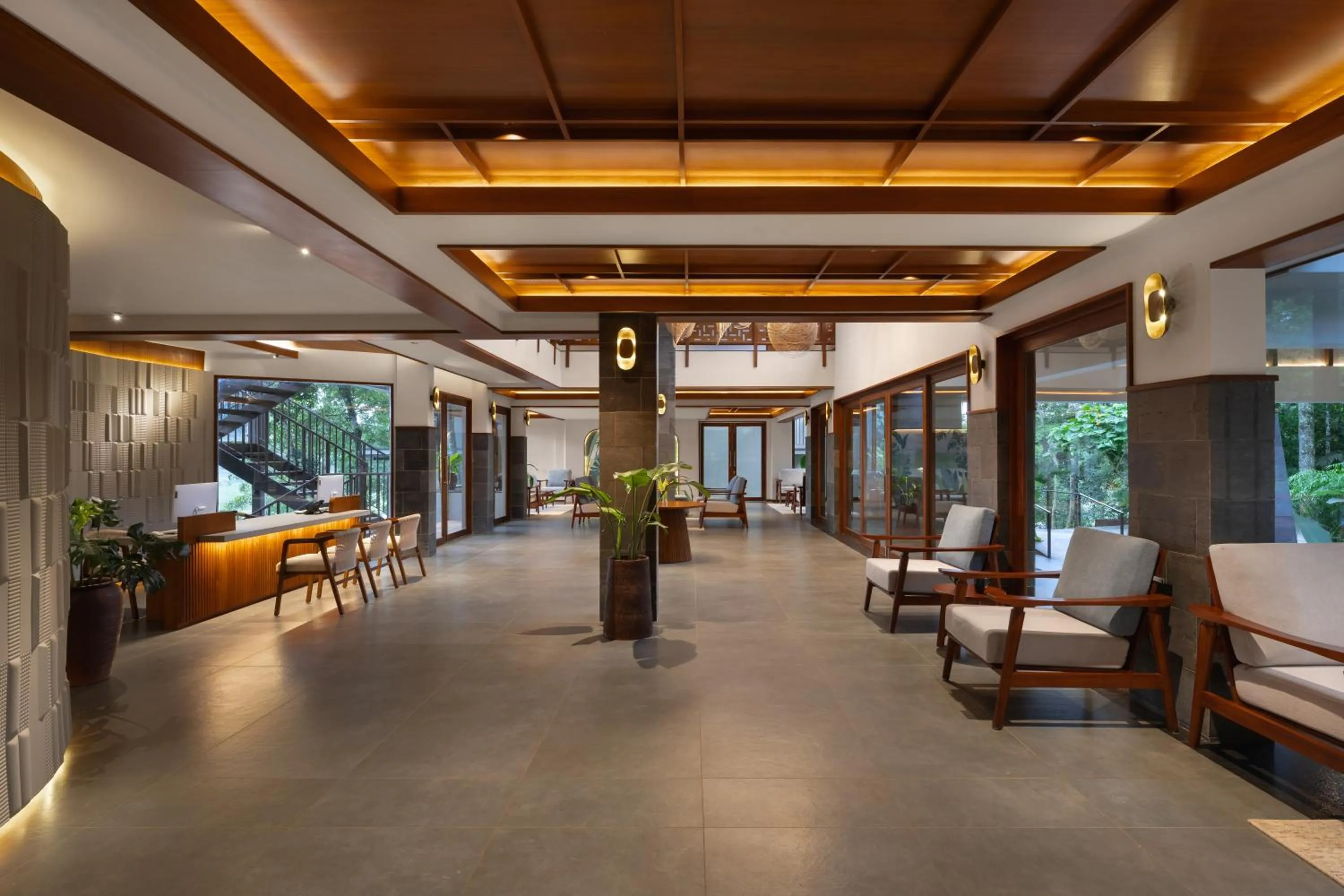 Lobby or reception in Sterling Lontano Waterfront Wayanad
