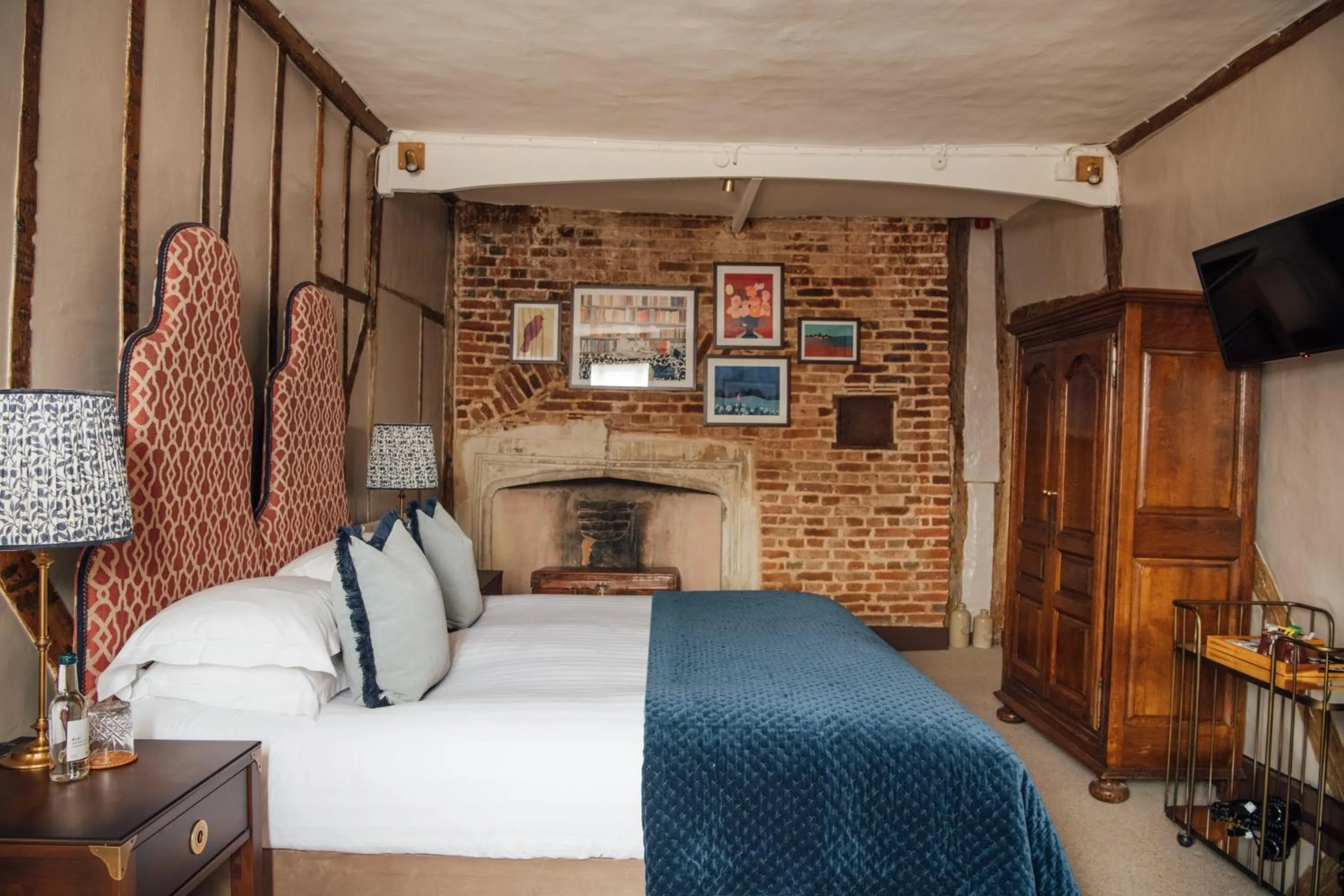 Bed in The Farmhouse at Redcoats