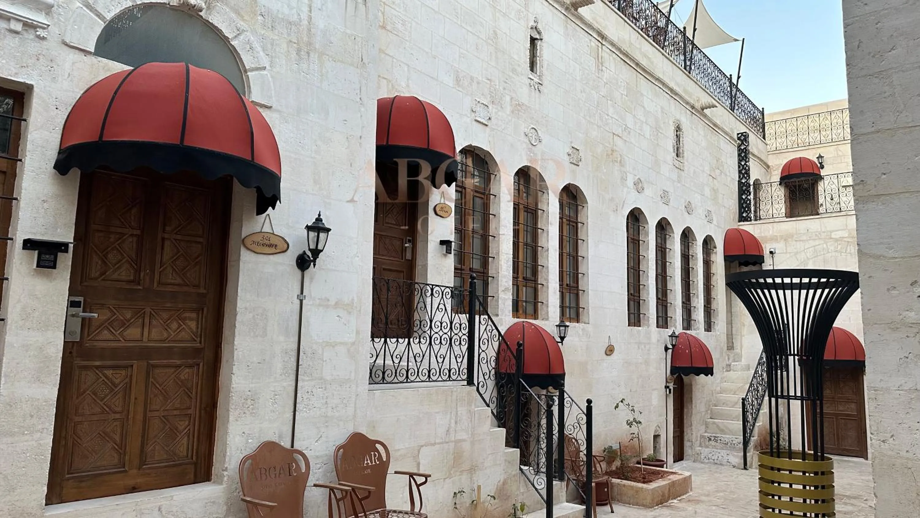 Inner courtyard view in ABGAR Otel