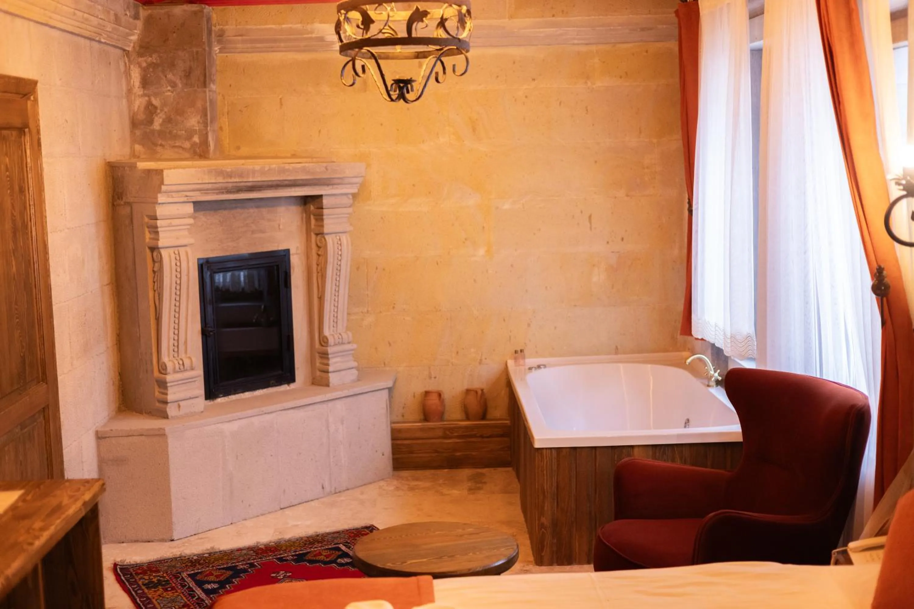 Seating area, Bed in Elite Rose Cappadocia