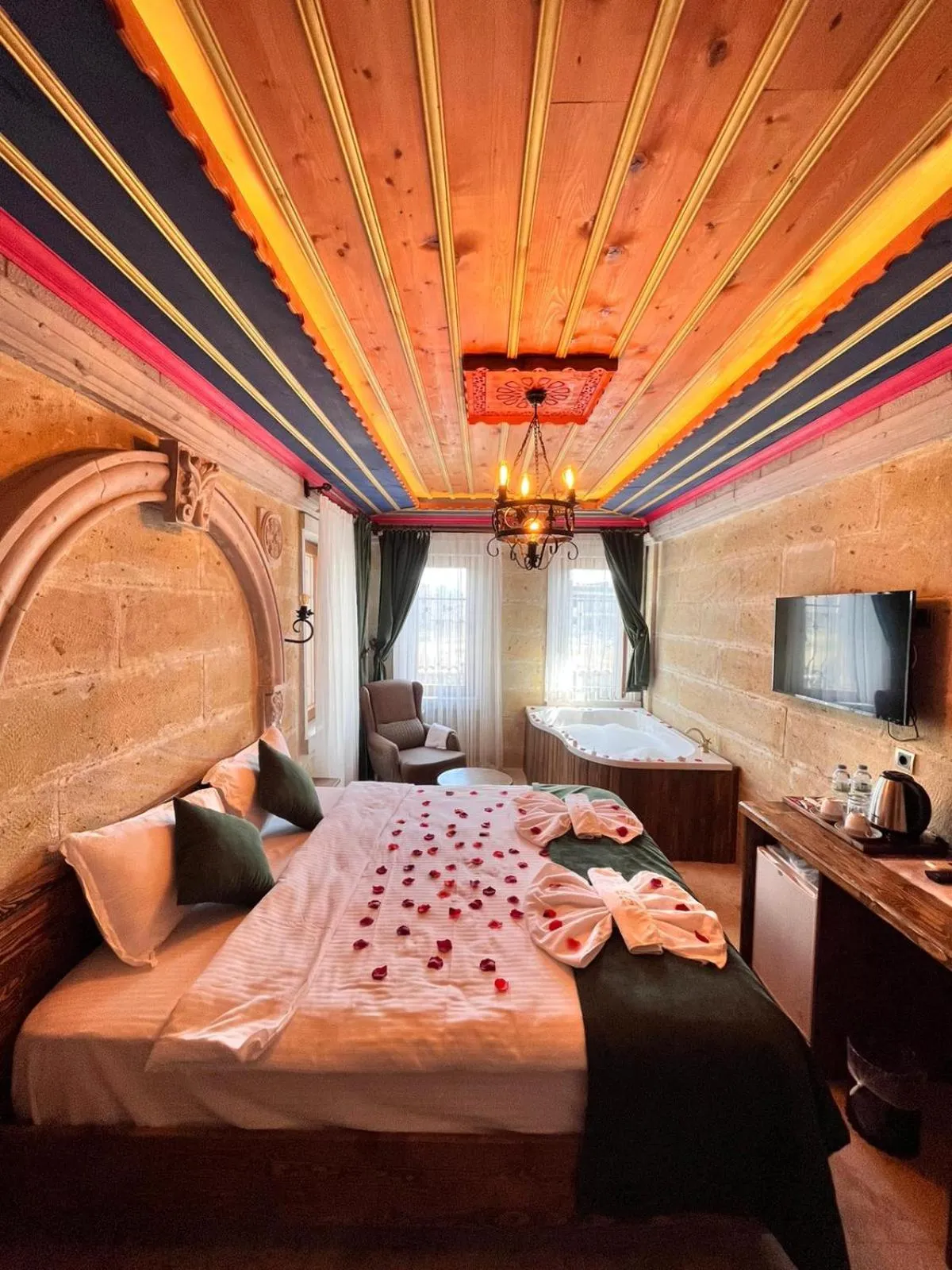 Bed in Elite Rose Cappadocia