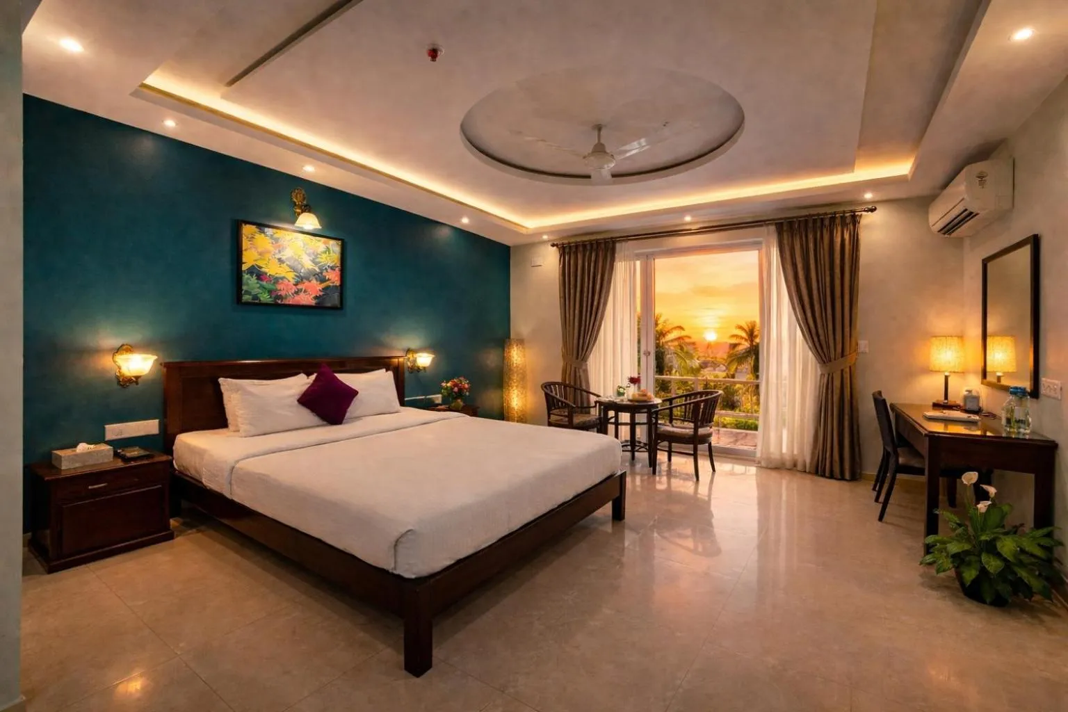 Bed in Praia Da Oura Boutique Resort ,Goa