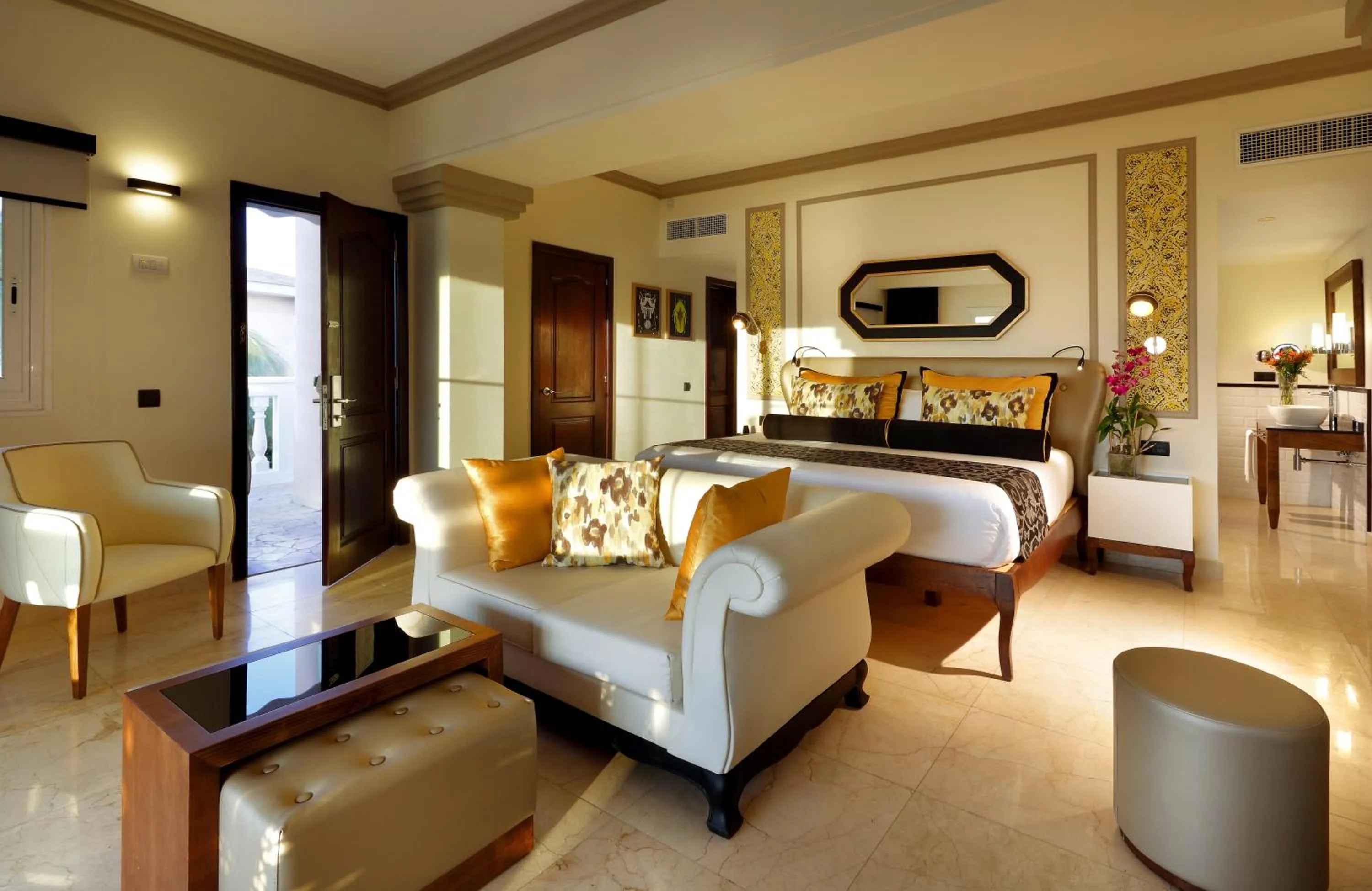 Bed in The Signature Level at Grand Palladium Lady Hamilton Resort & Spa- All Inclusive