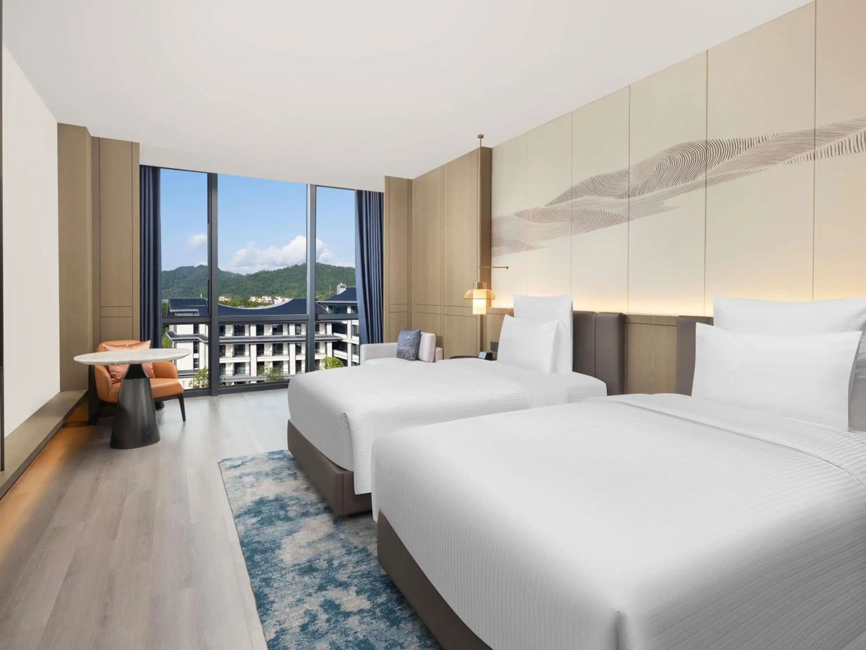 Deluxe Executive Twin Room with Lounge Access in Pullman Taizhou Shenxianju Deluxe Executive Twin Room with Lounge Access in Pullman Taizhou Shenxianju