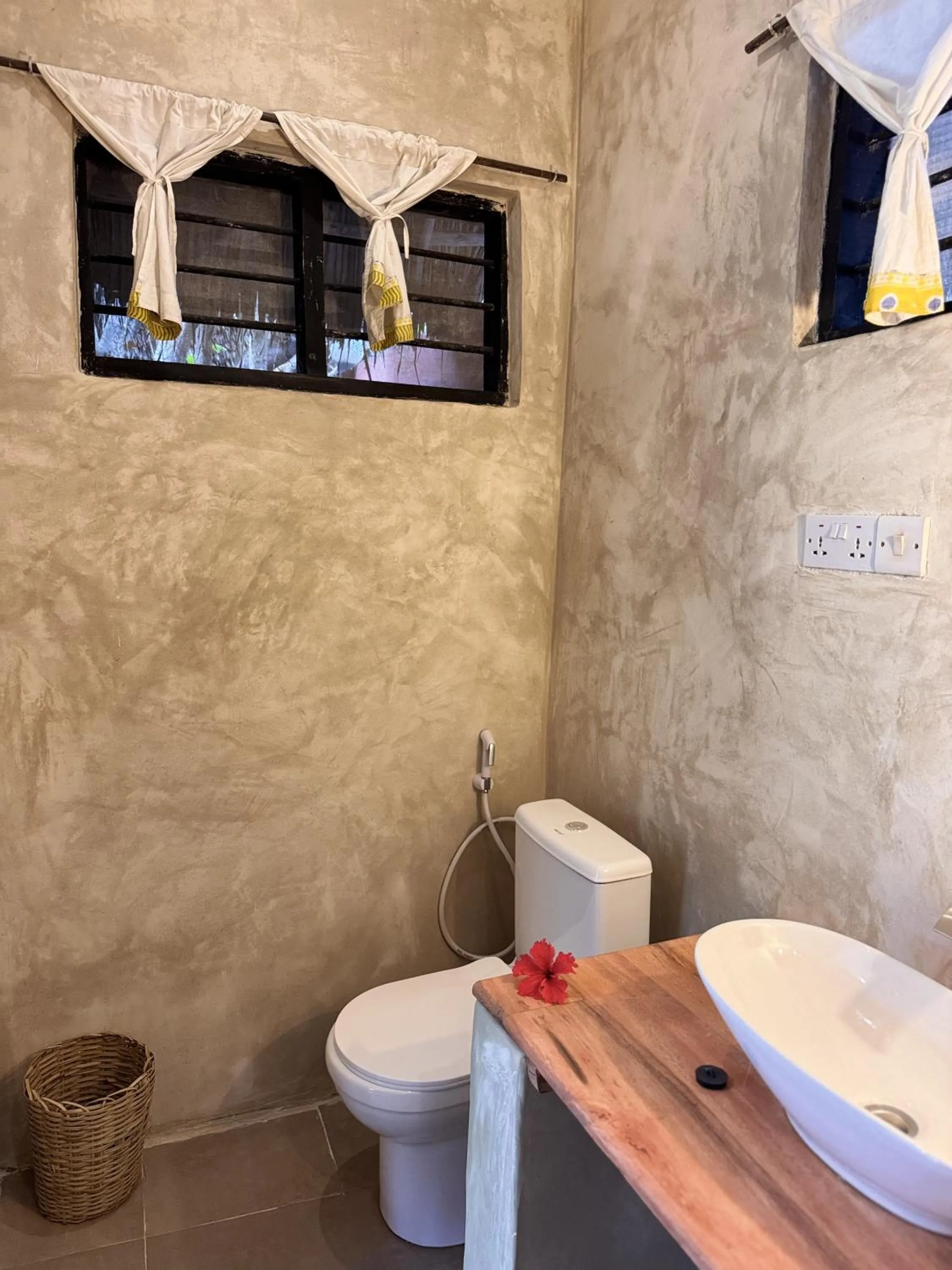 Toilet in Paje By Night Bungalows