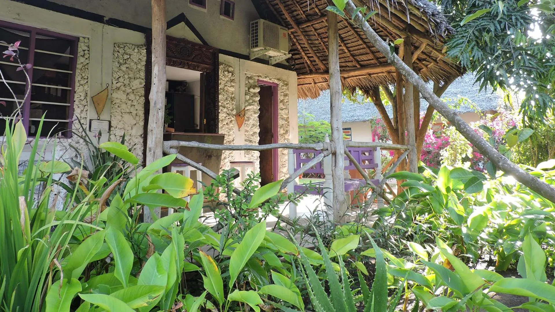 Lobby or reception in Paje By Night Bungalows