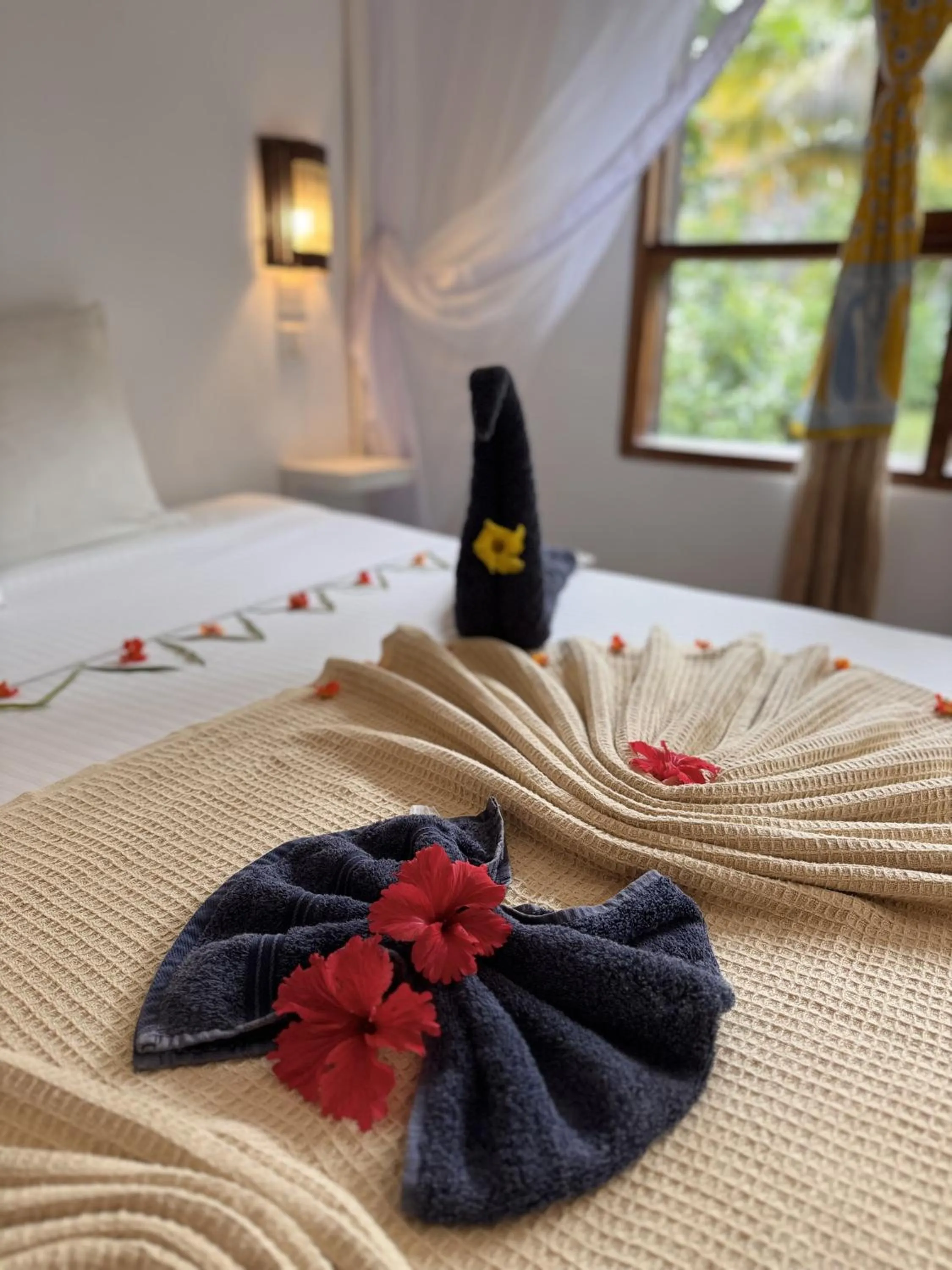 Bed in Paje By Night Bungalows