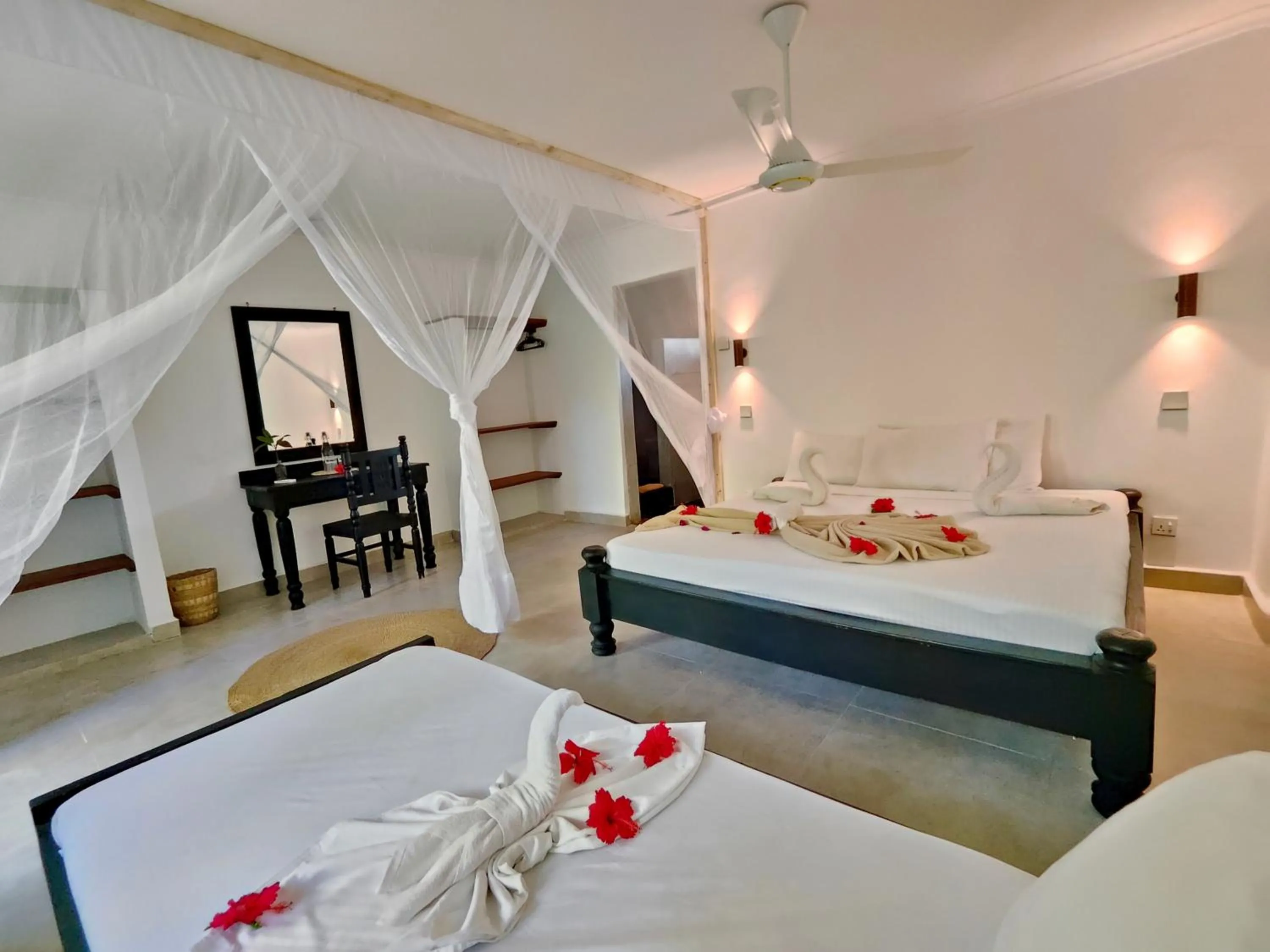 Photo of the whole room, Bed in Paje By Night Bungalows