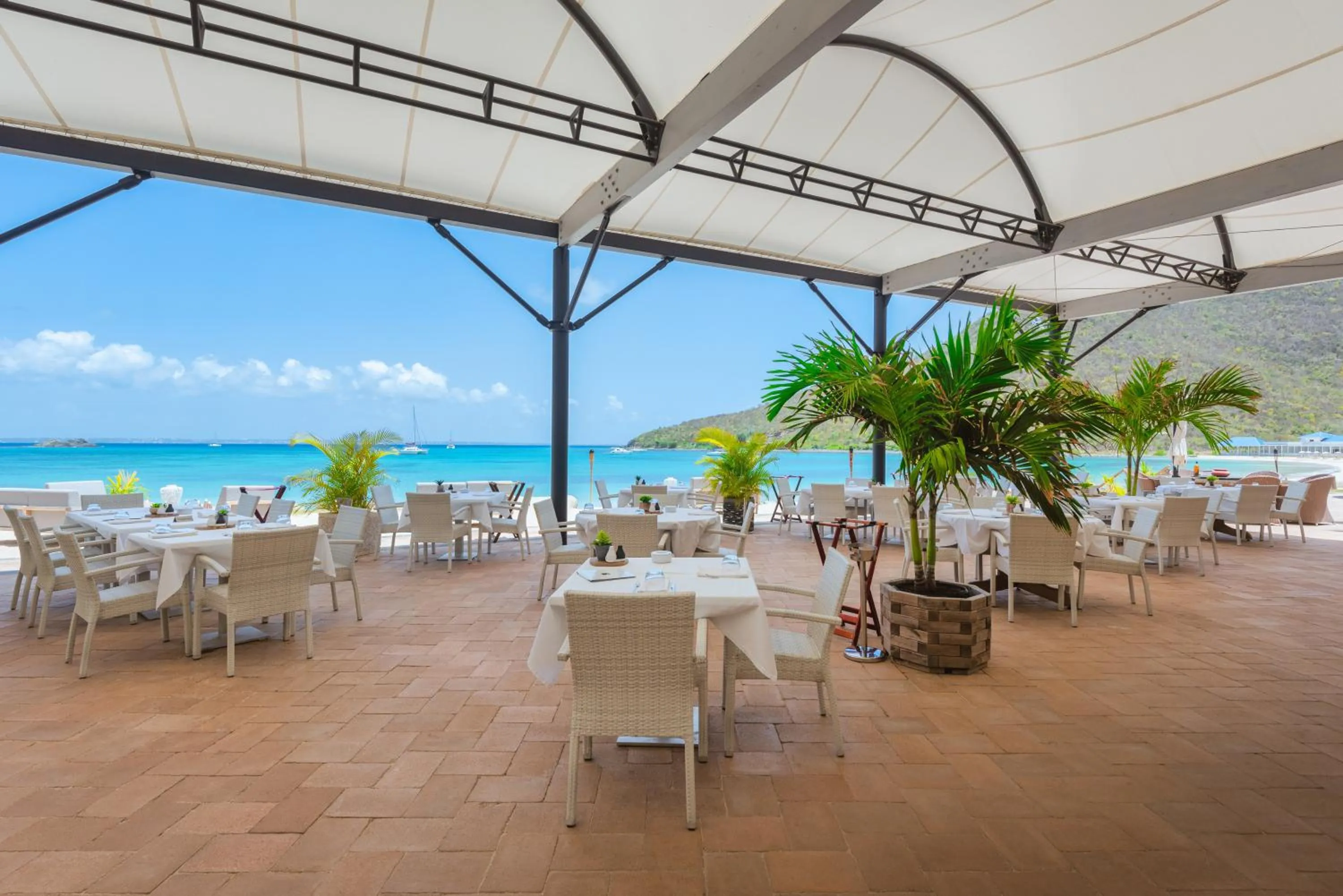 Restaurant/places to eat in Le Domaine Anse Marcel Beach Resort