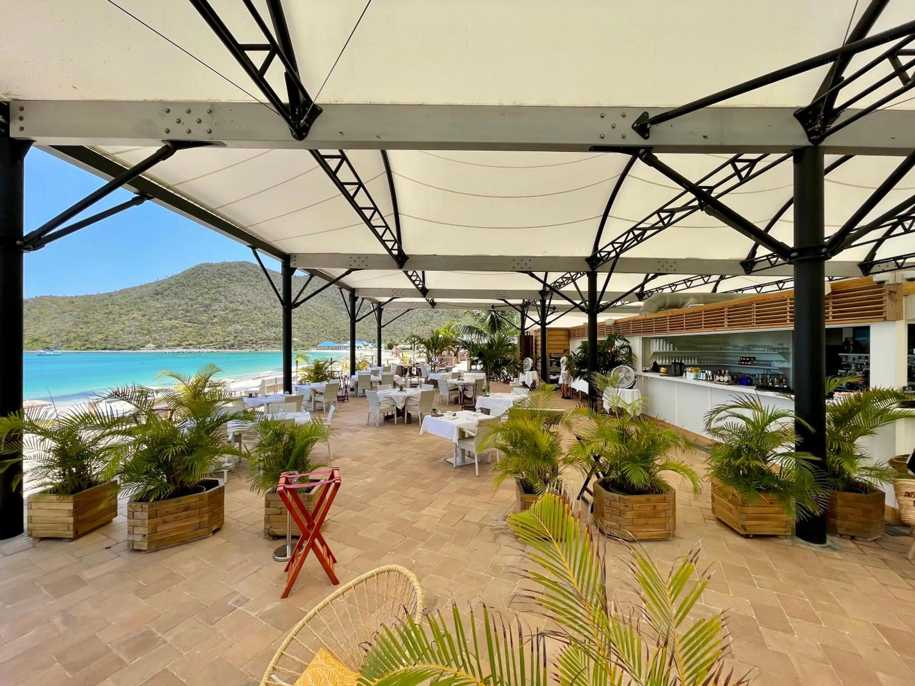 Restaurant/places to eat in Le Domaine Anse Marcel Beach Resort