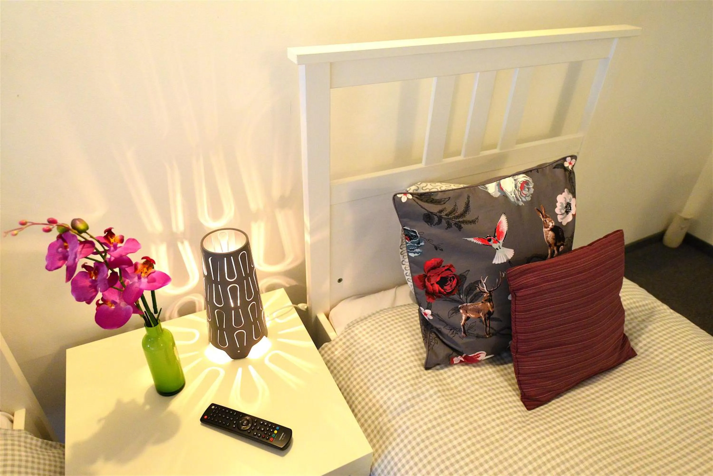 Decorative detail, Bed in Hotel Biscuit