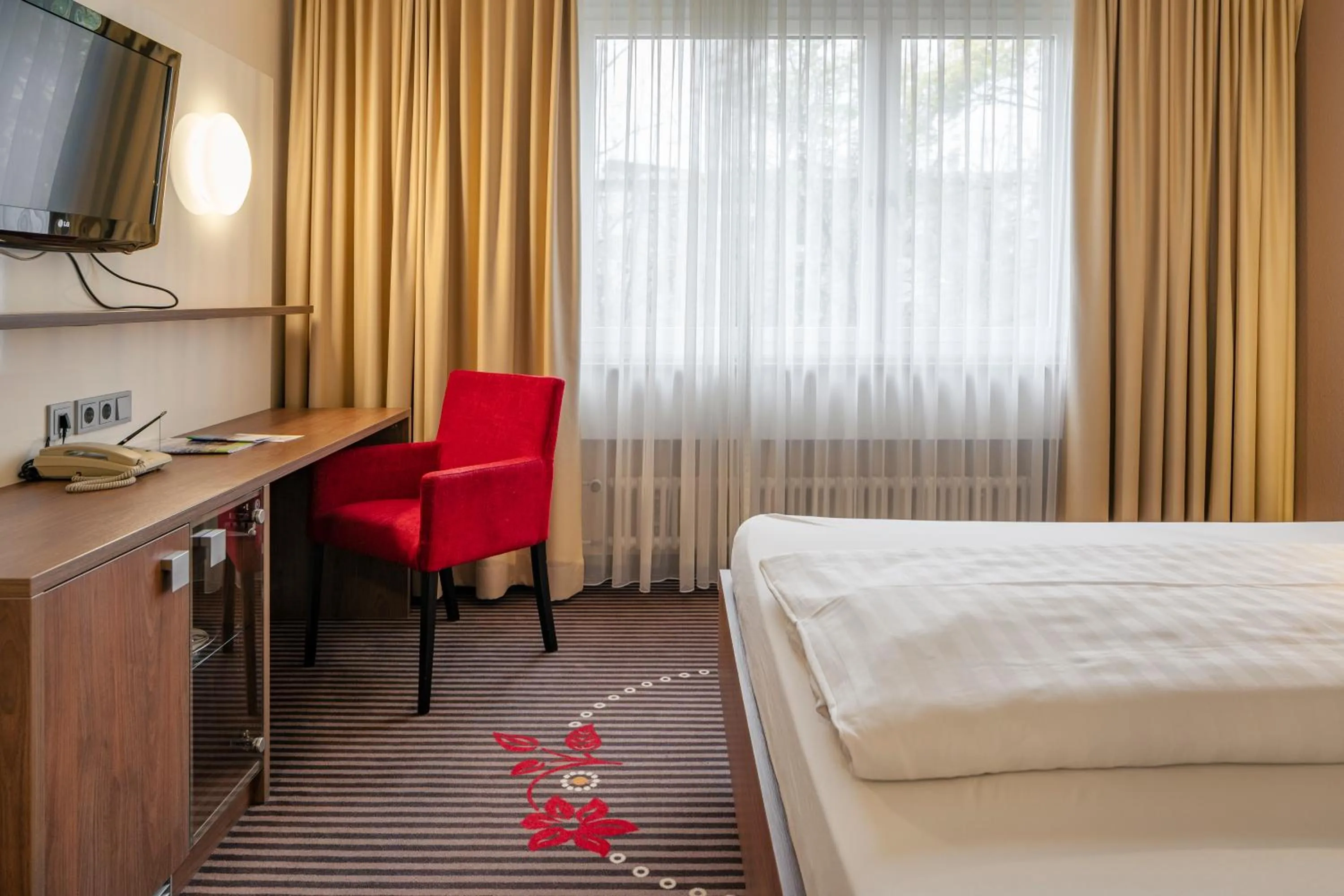 Bed in Hotel Fuchsen