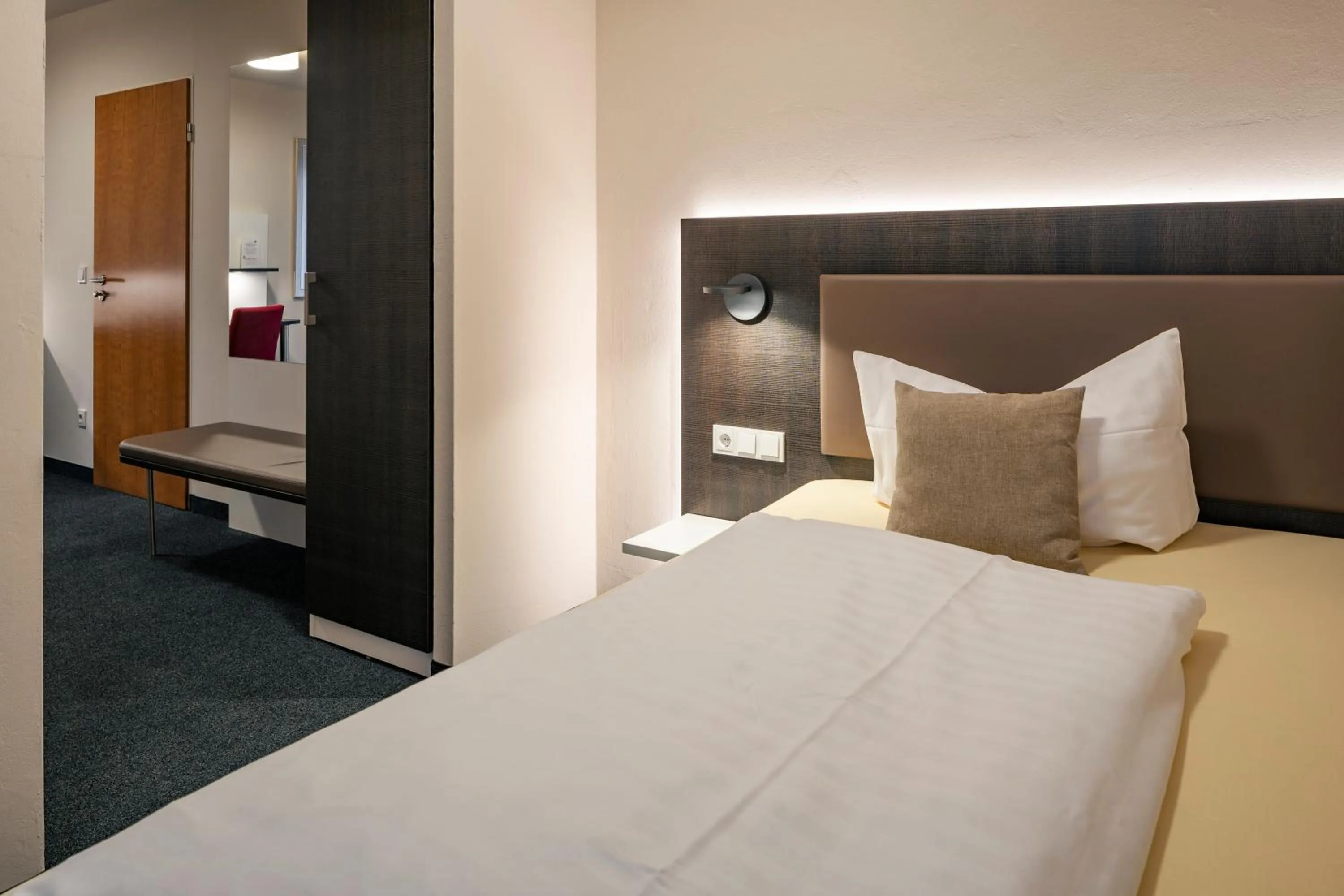 Bed in Hotel Fuchsen