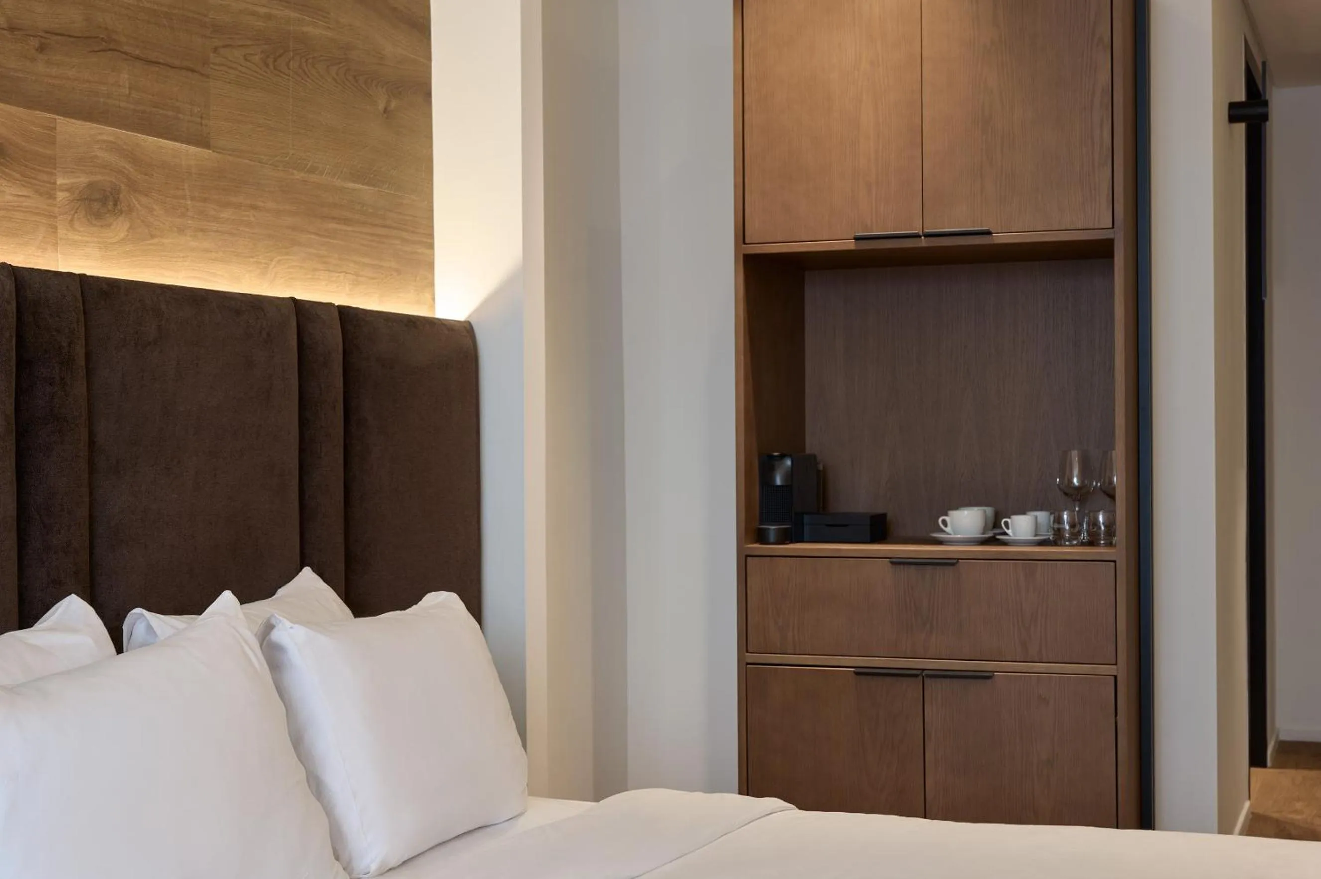 Bed in Blanco Athens Aparthotel