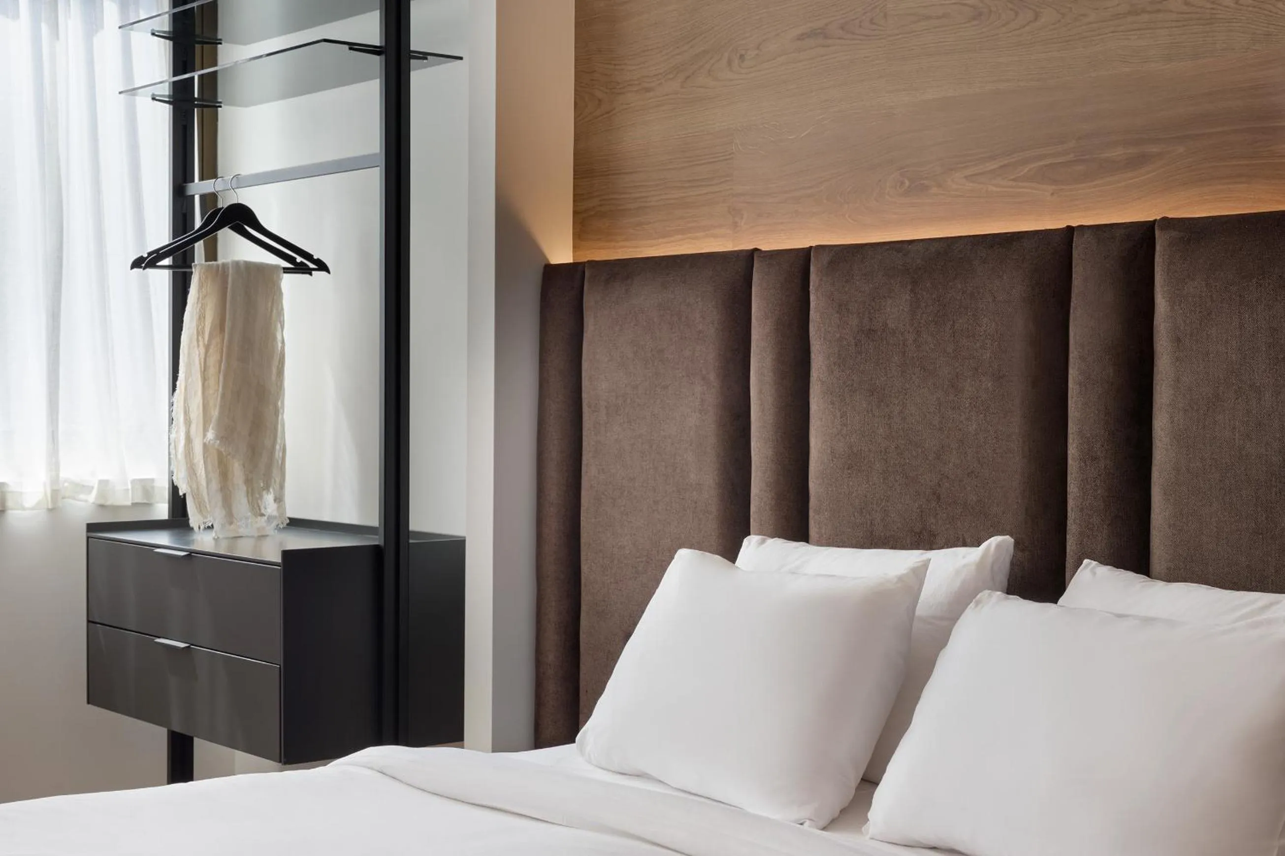 Decorative detail, Bed in Blanco Athens Aparthotel