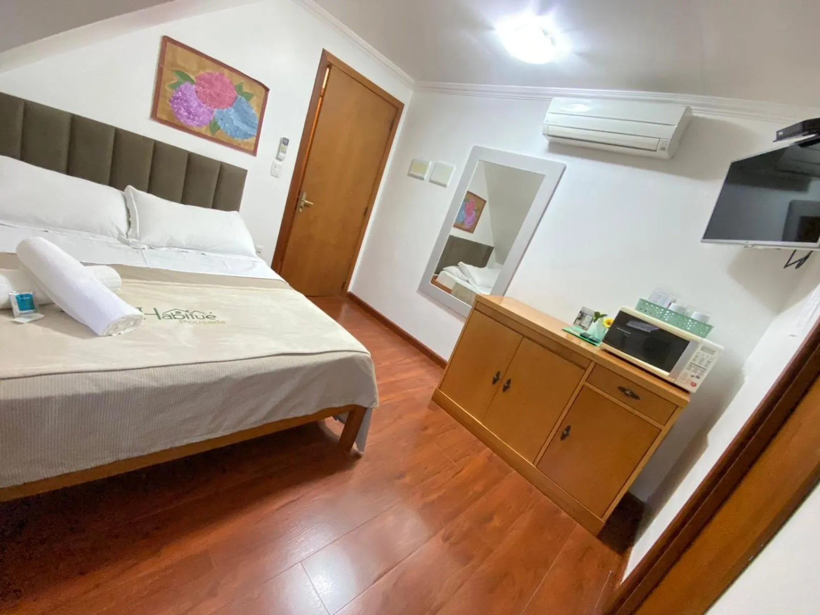 Bedroom, Bed in Pousada Habitue