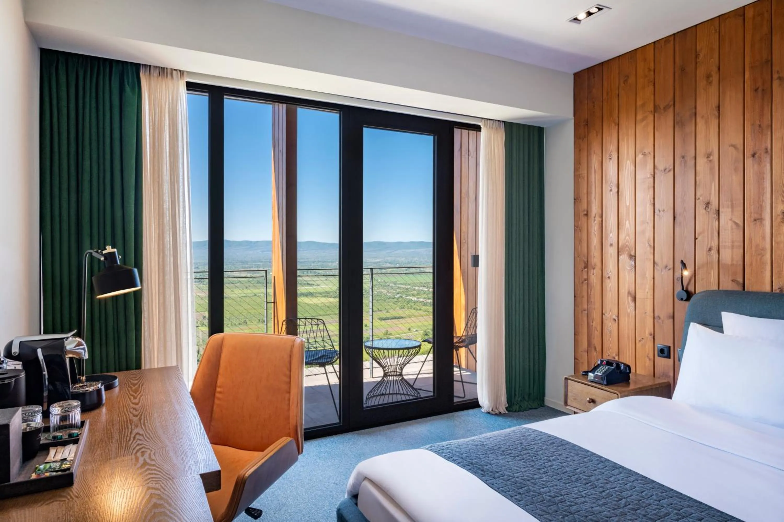 Landmark view, Bed in Kvareli Lake Resort