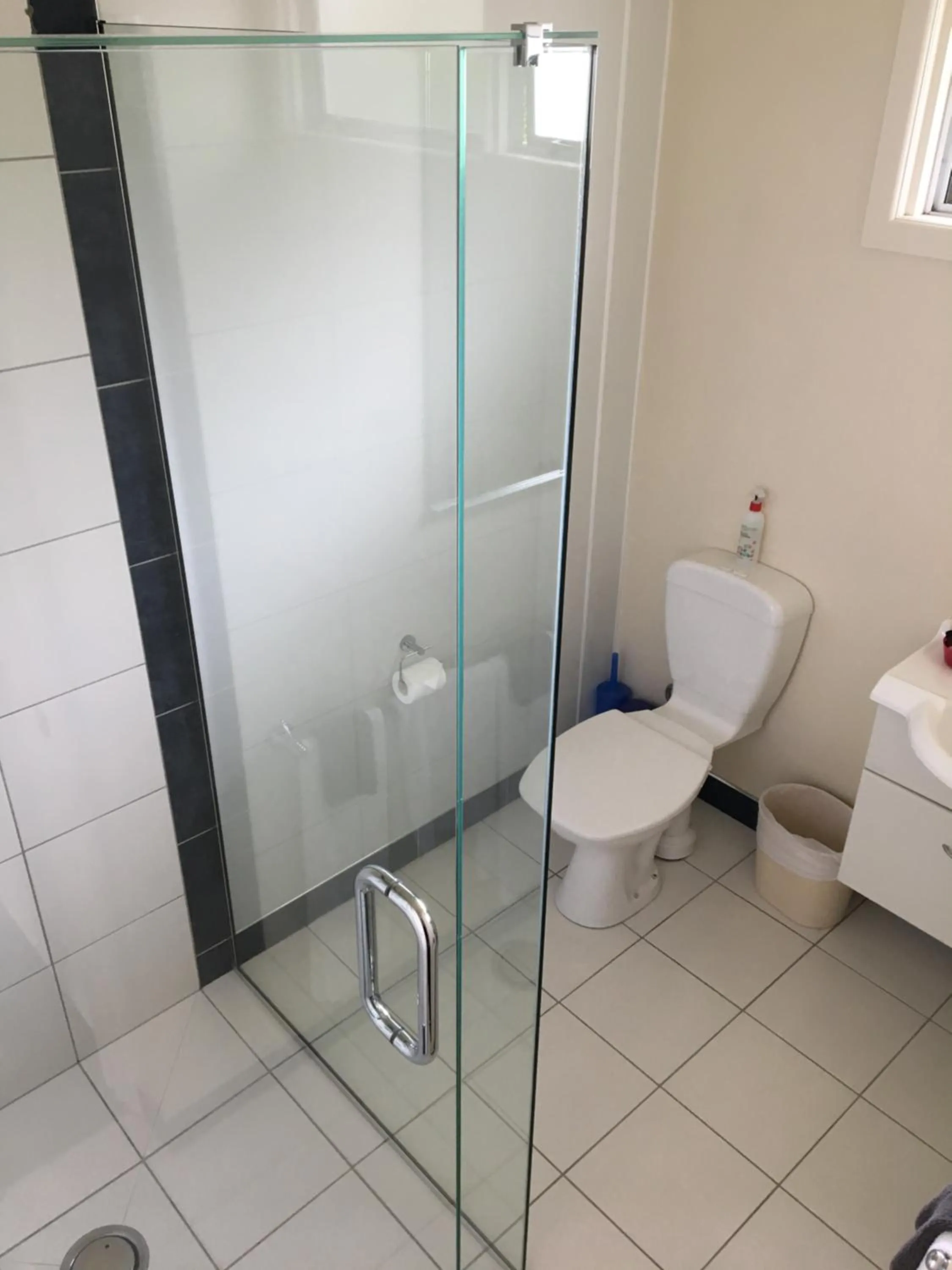 Shower in Mount View Motel Hawera