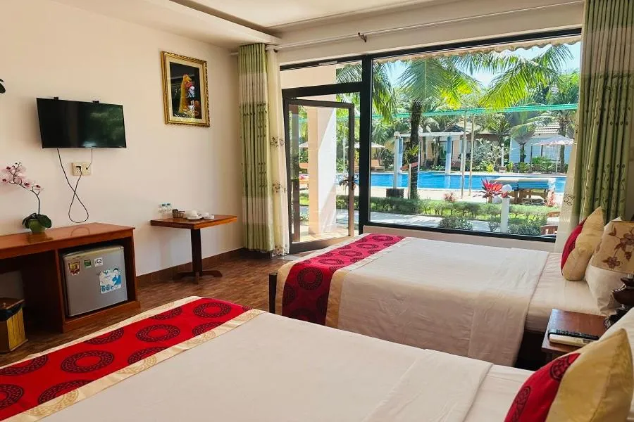 Bed in Orange Resort