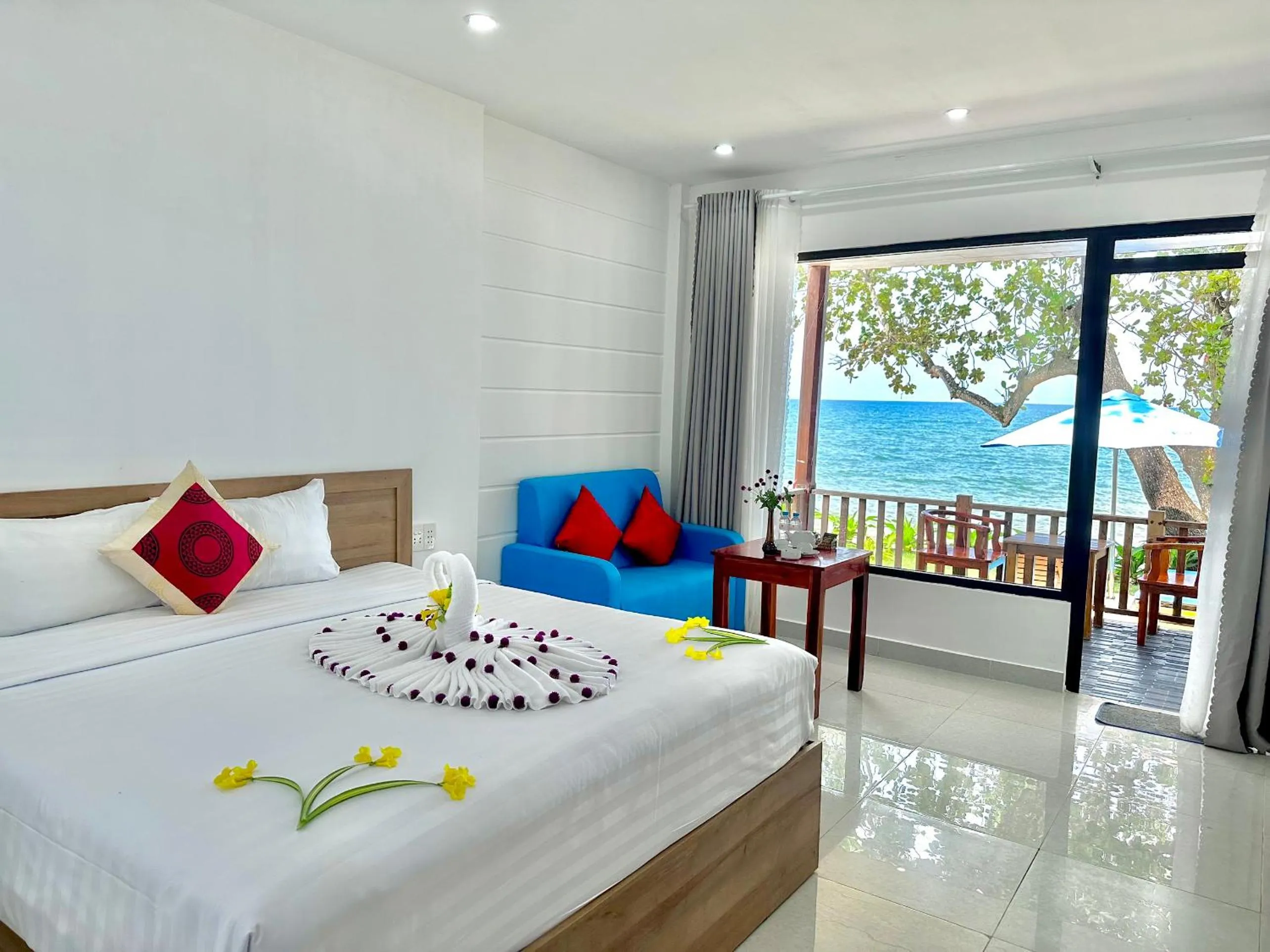Bed in Orange Resort