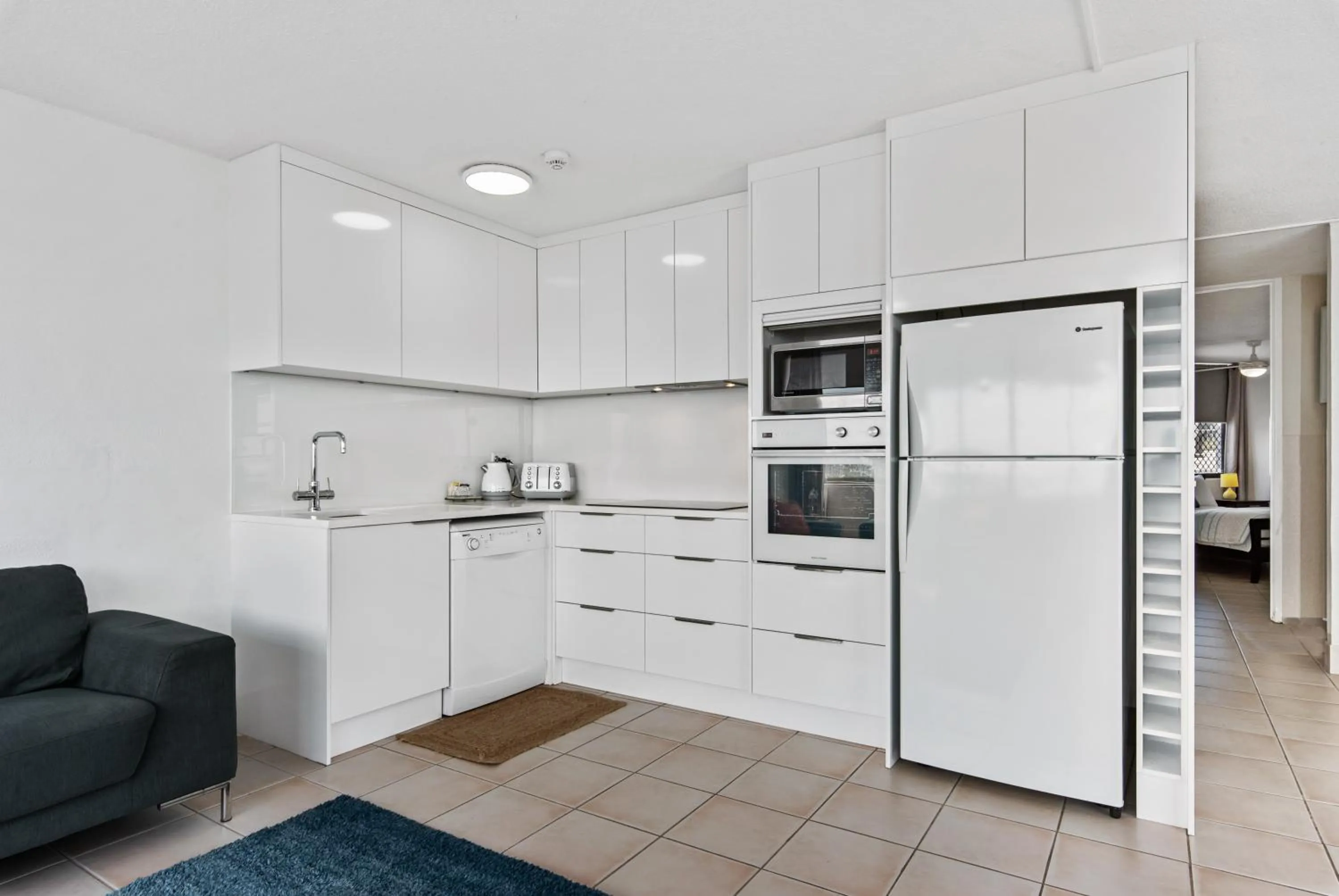 Kitchen or kitchenette in Mylos Holiday Apartments