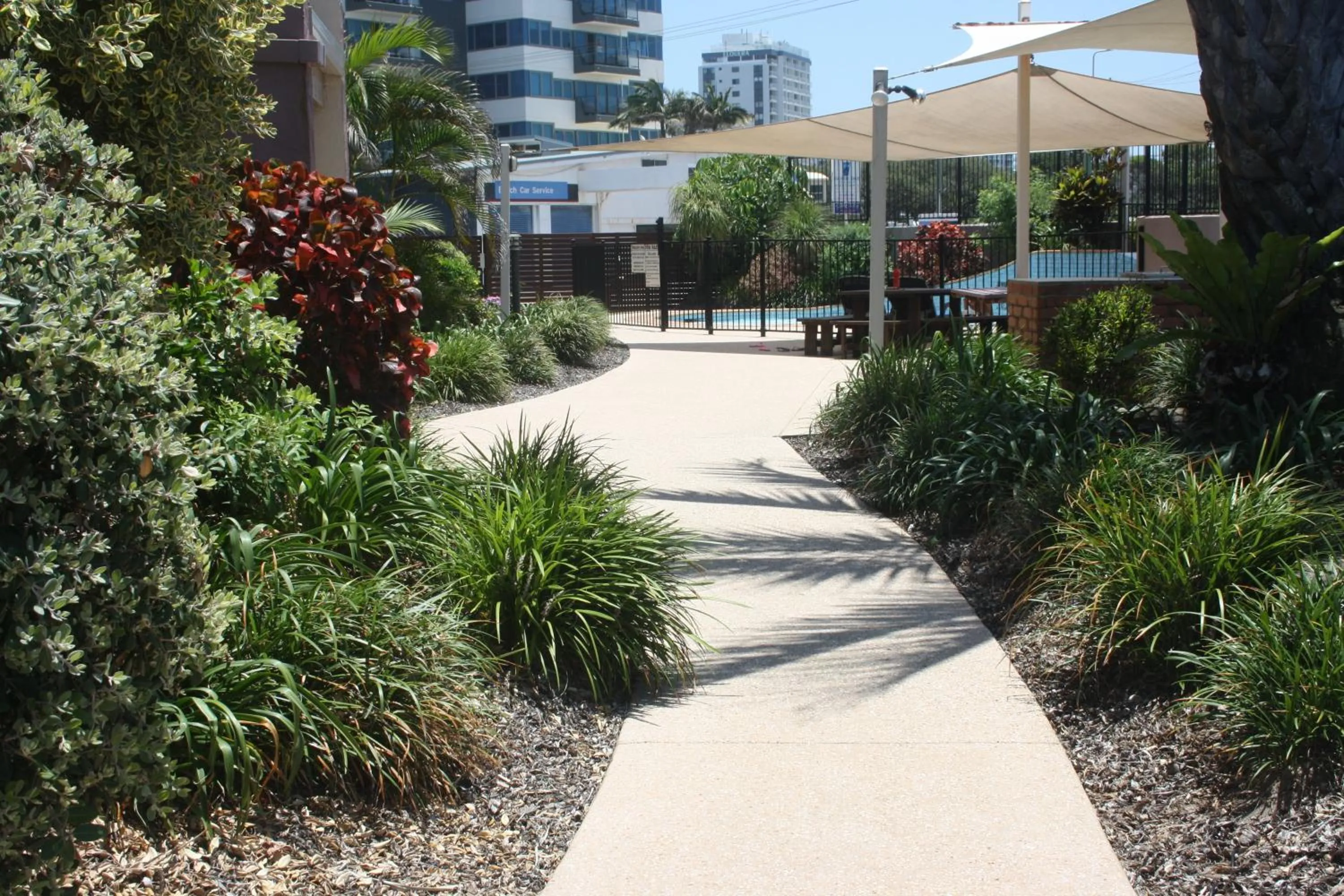 Garden in Mylos Holiday Apartments