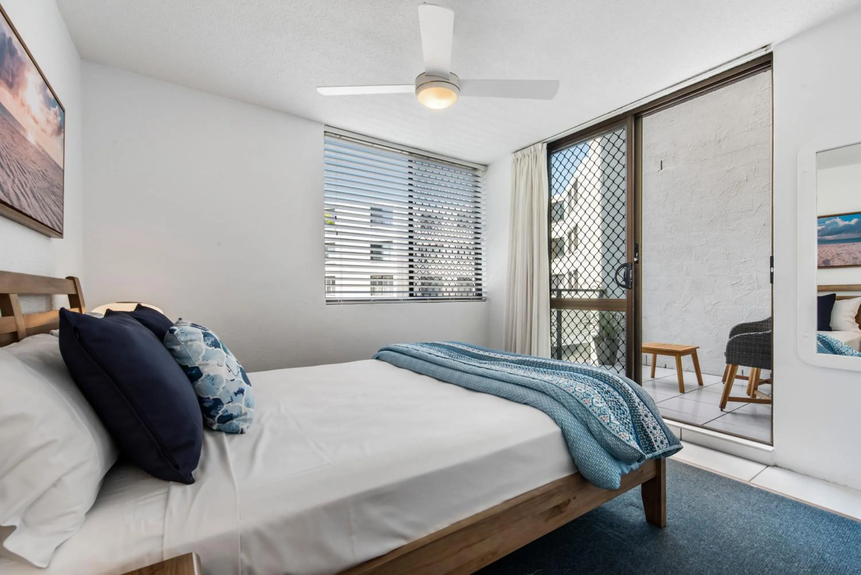 Balcony/Terrace, Bed in Mylos Holiday Apartments