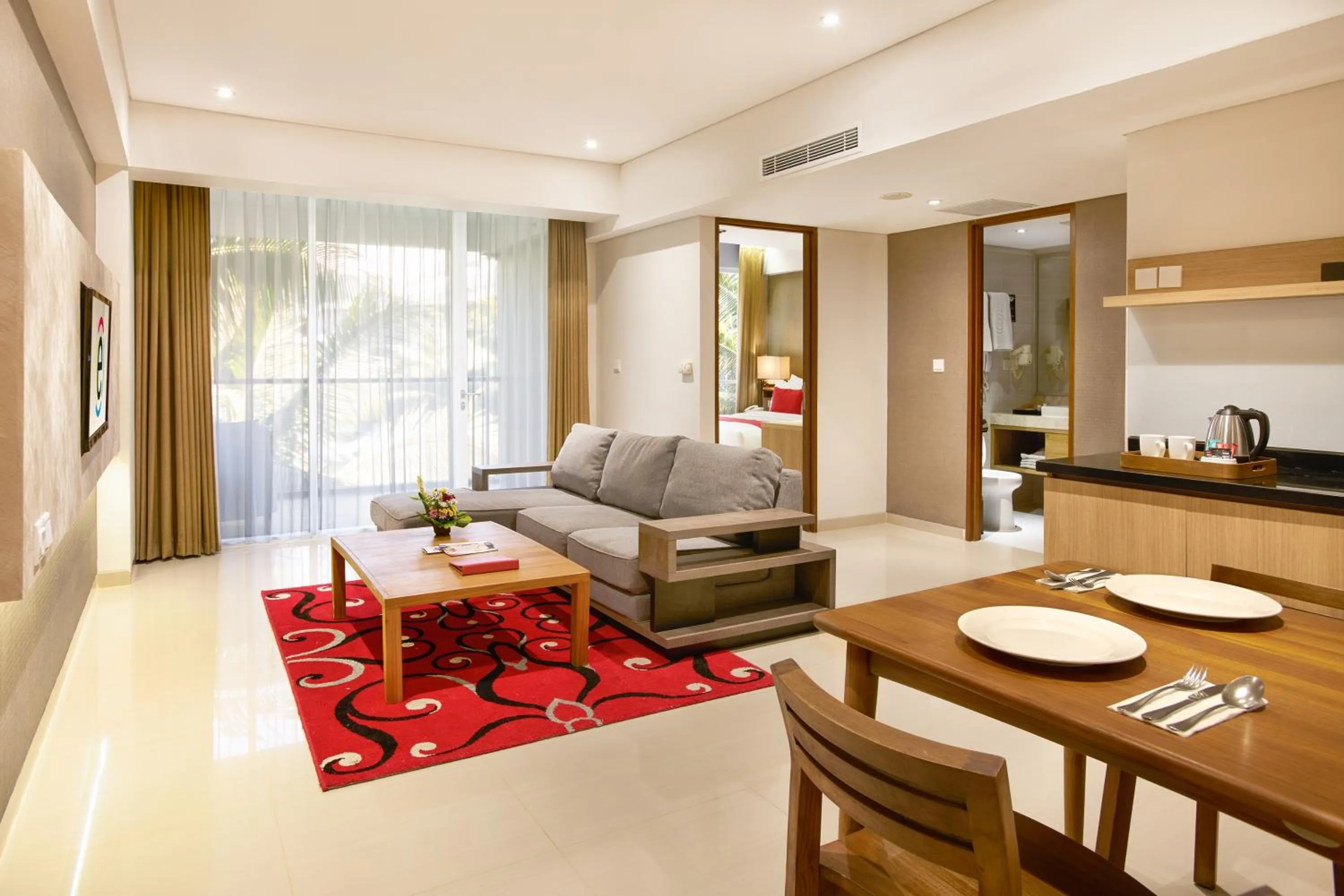 Living room in Ramada Encore by Wyndham Bali Seminyak