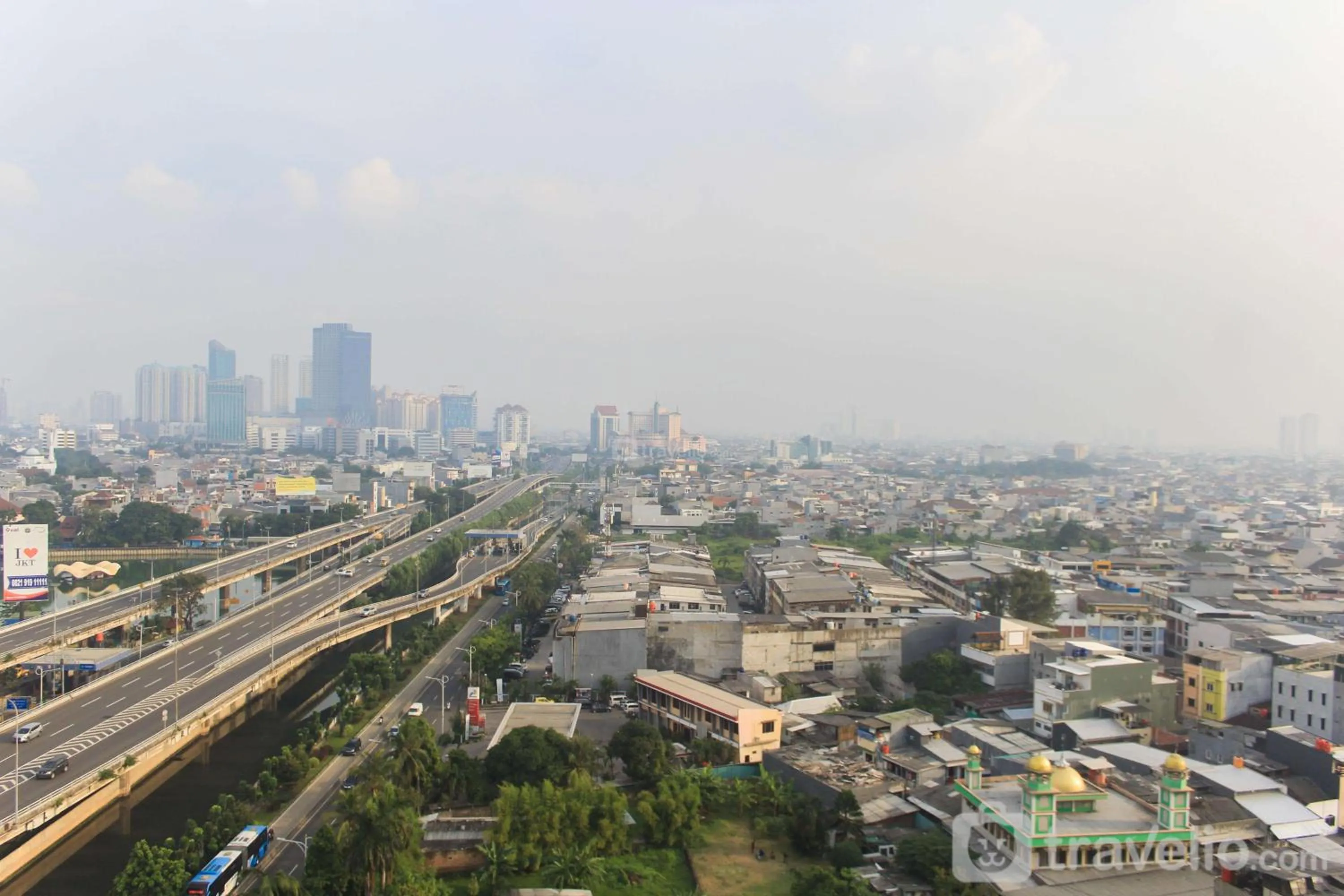 City view in Best Price 1BR with Extra Room at Menara Latumenten Apartment Grogol By Travelio
