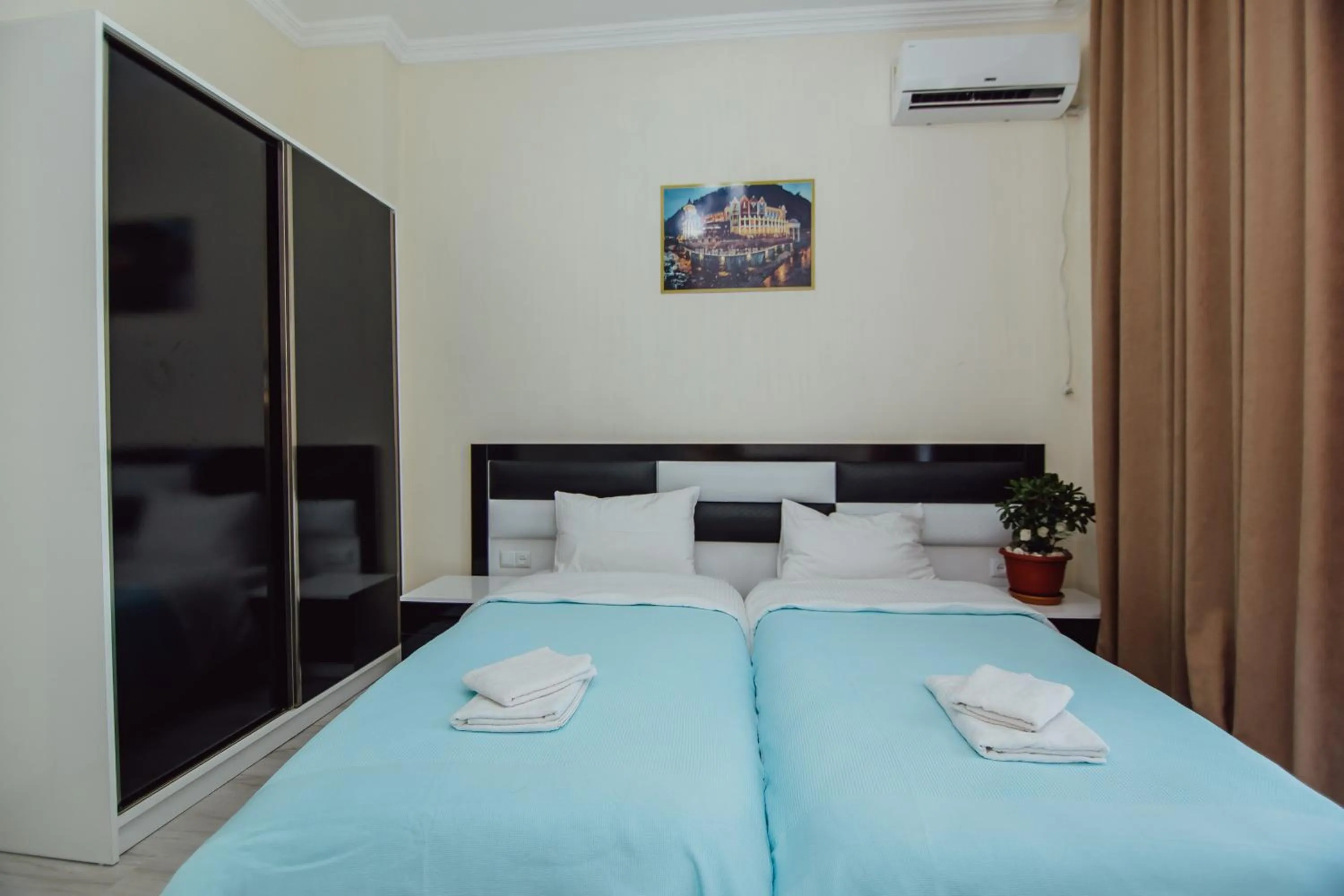 Bed in Mimino Hotel Batumi