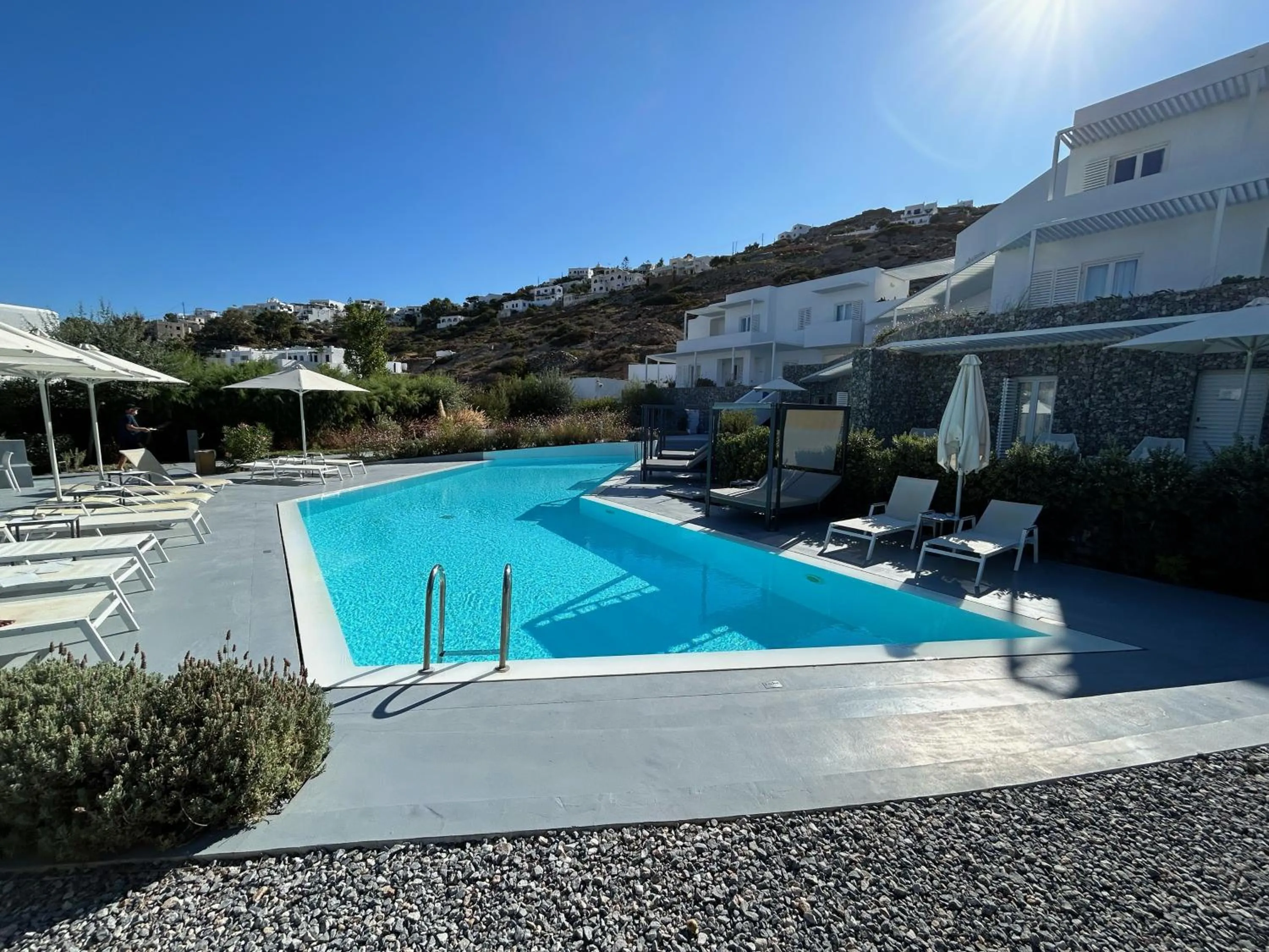 Swimming pool in Relux Ios Hotel