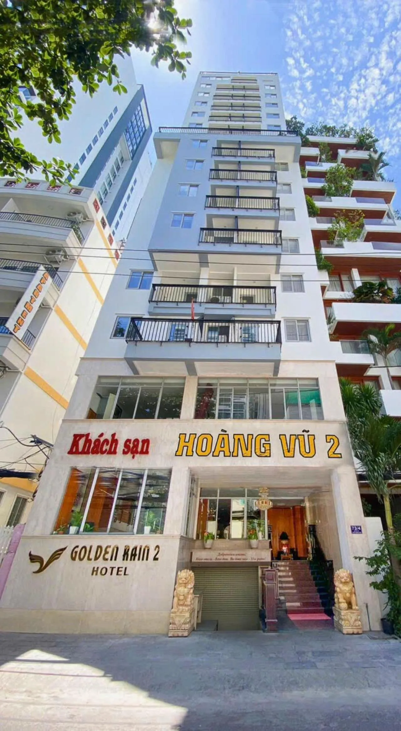 Property building in Golden Rain 2 Hotel Nha Trang Beach