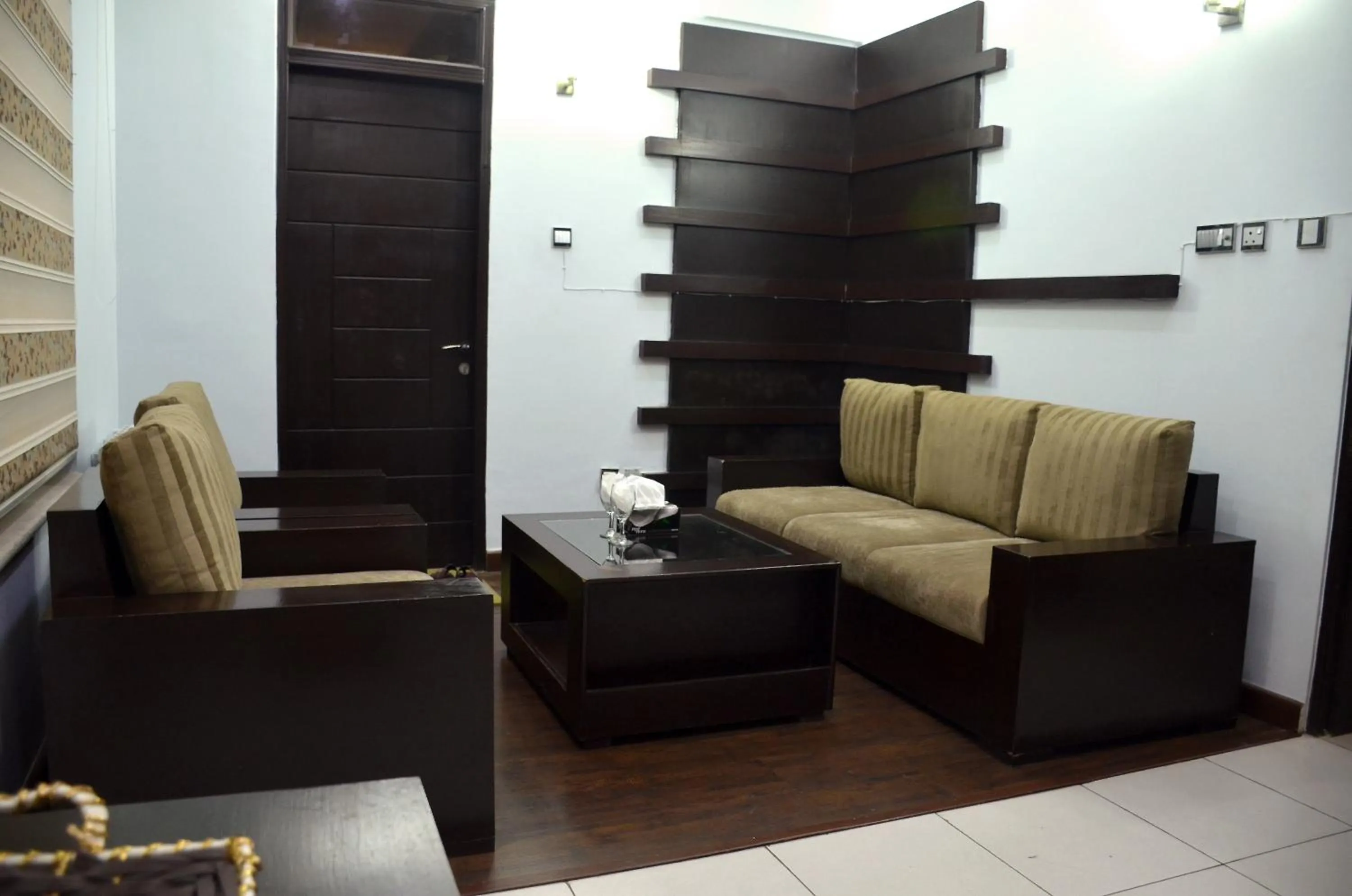 Seating area in Gofas Lodge