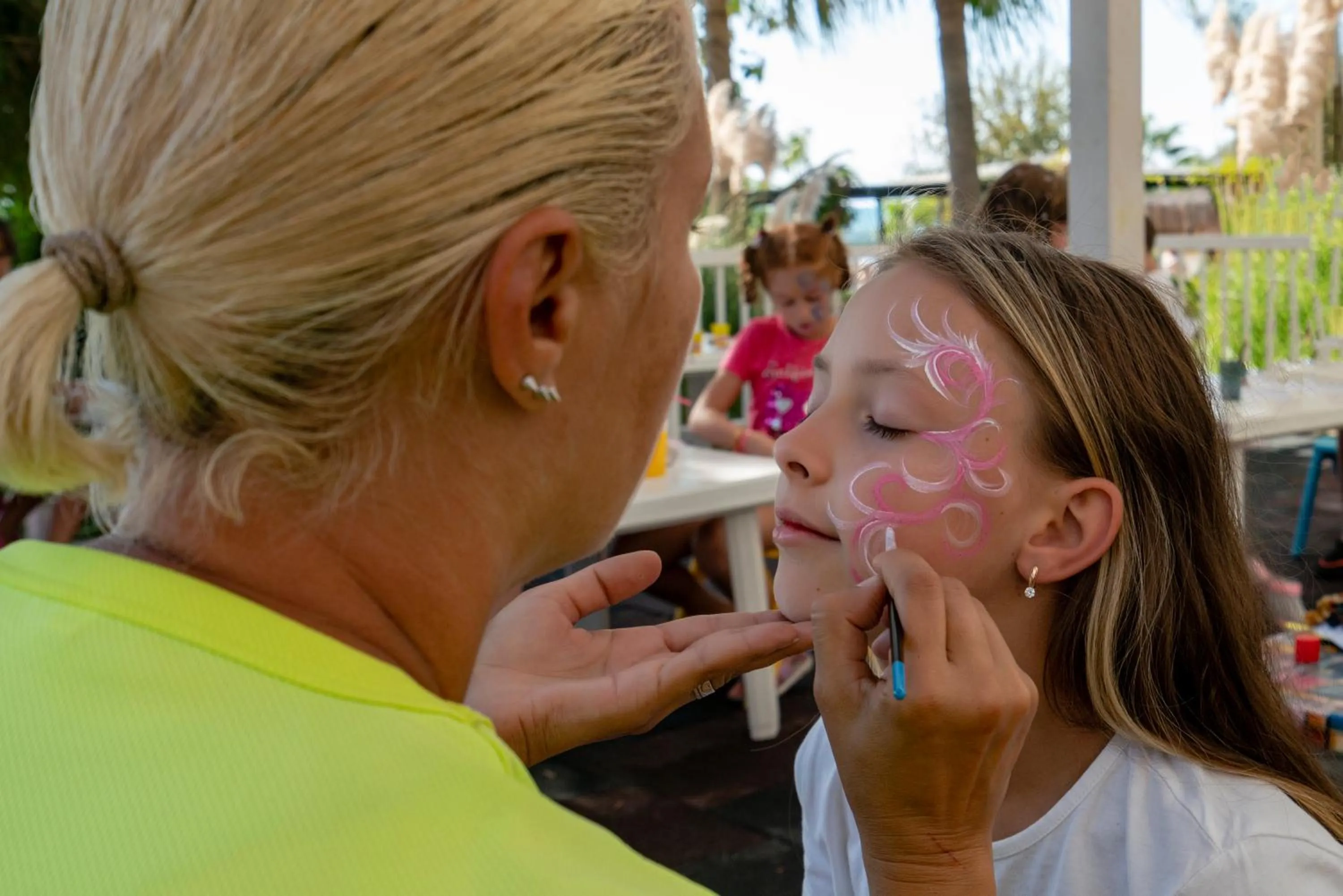 children in Iz Flower Side Beach Hotel