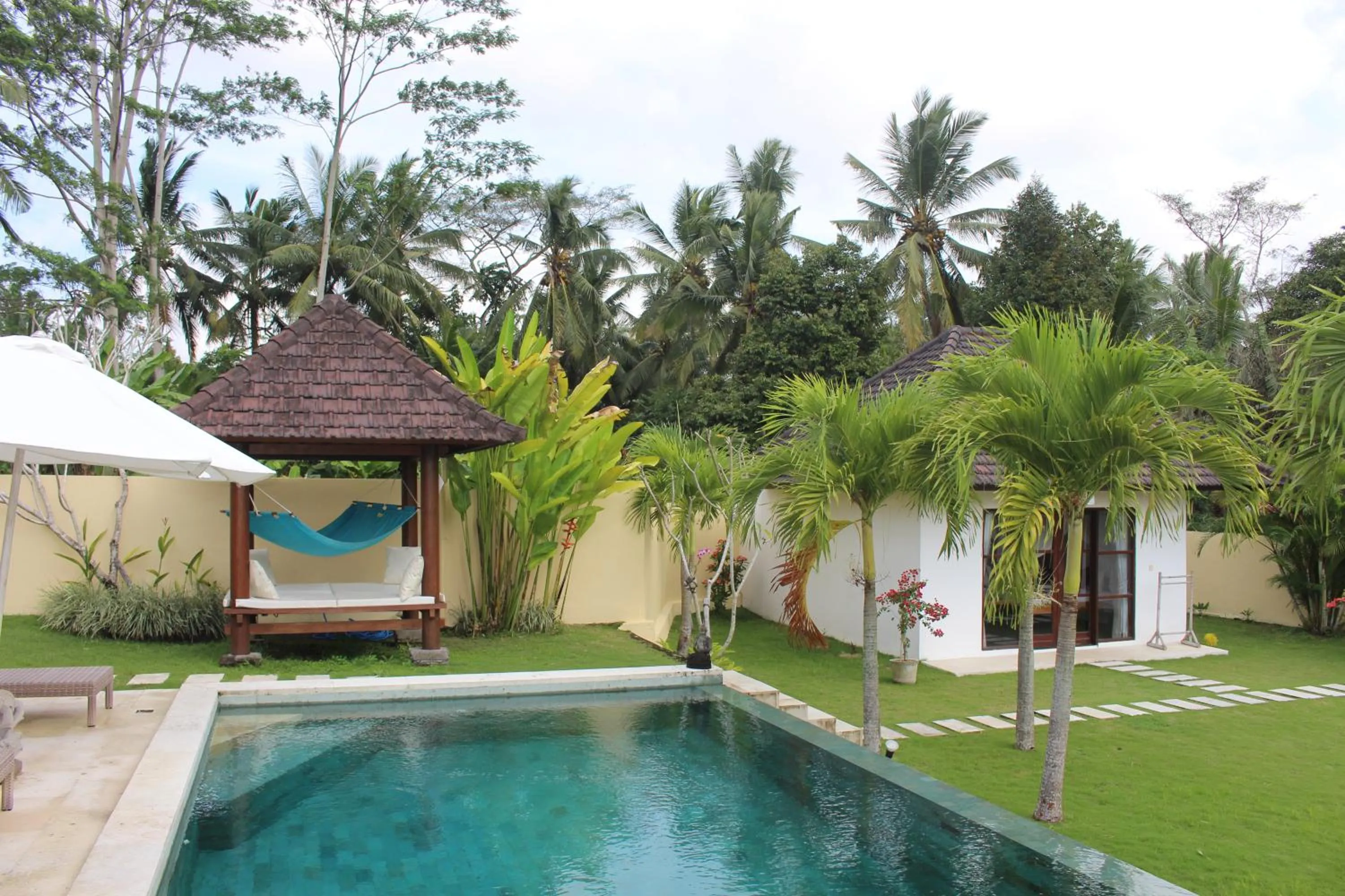 Garden view in Uma Kama Villa