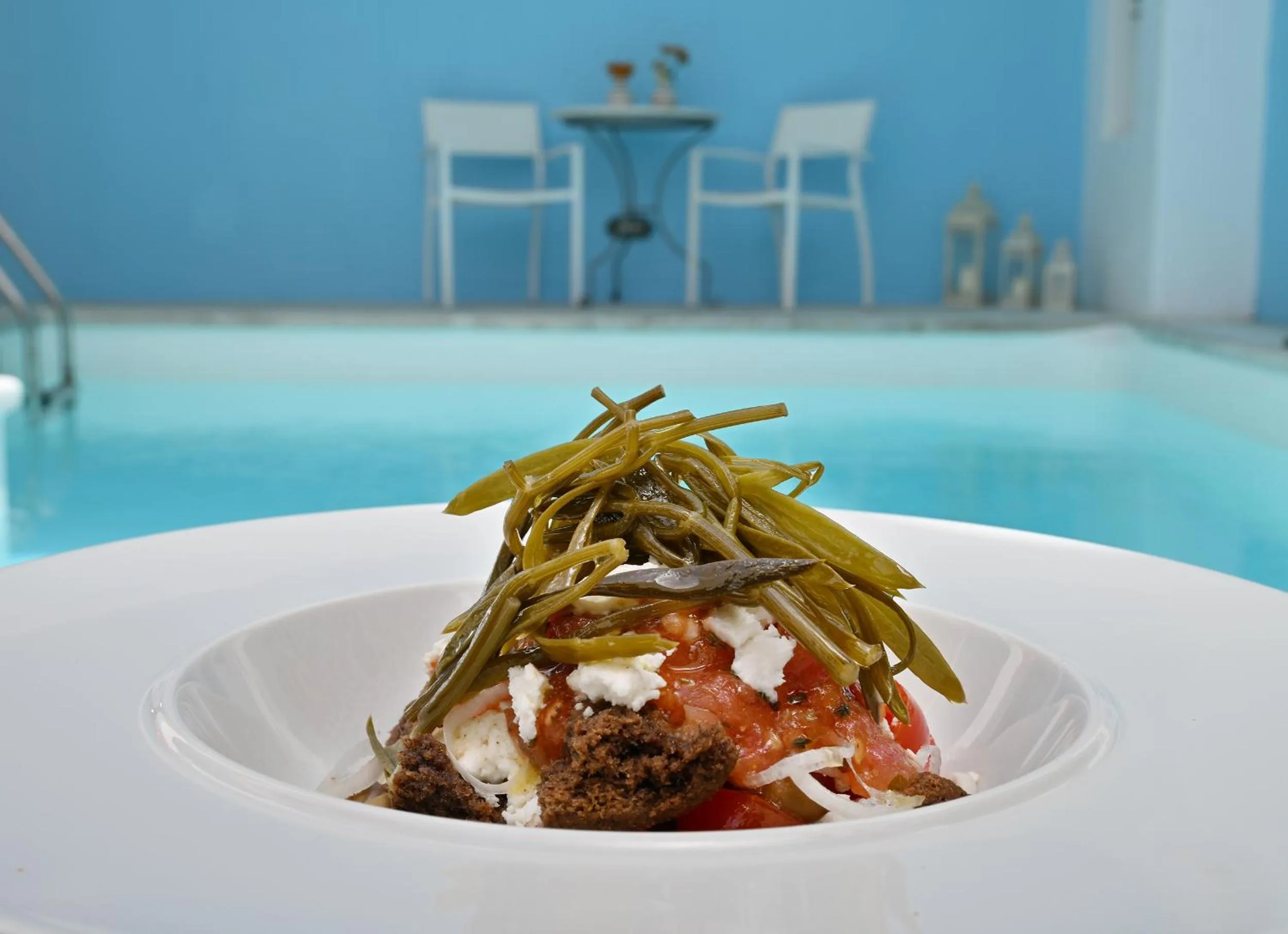 Restaurant/places to eat in Aigialos Luxury Traditional Settlement