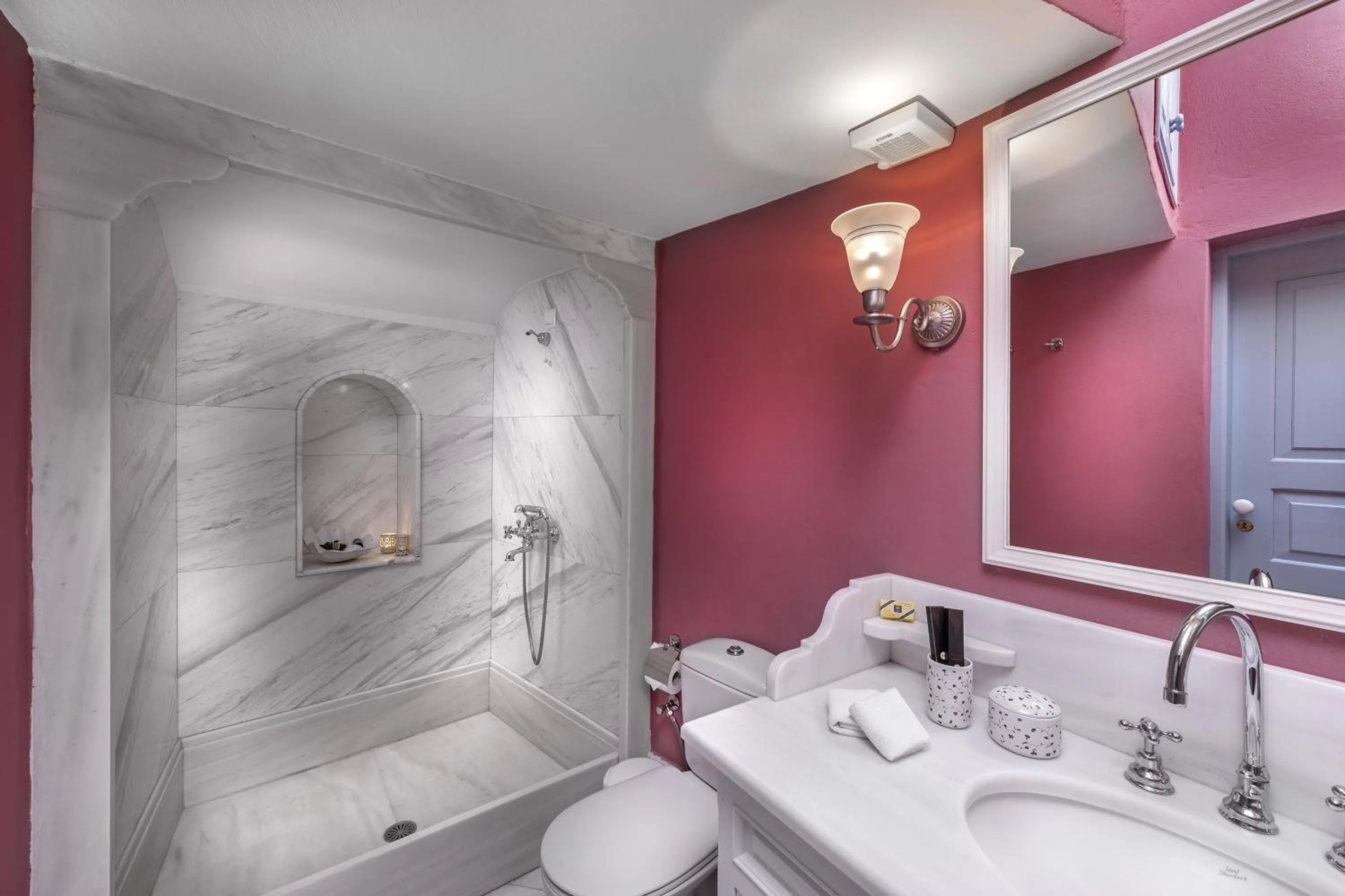 Bathroom in Aigialos Luxury Traditional Settlement